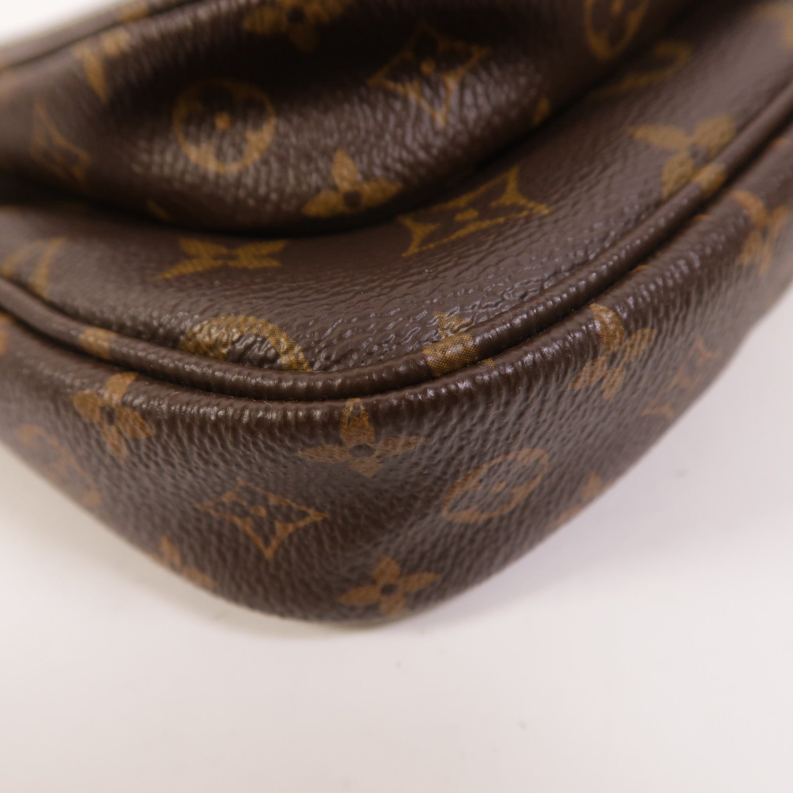 LOUIS VUITTON Monogram Multi Pochette Accessoires金扣手挽肩背兩用袋棕色