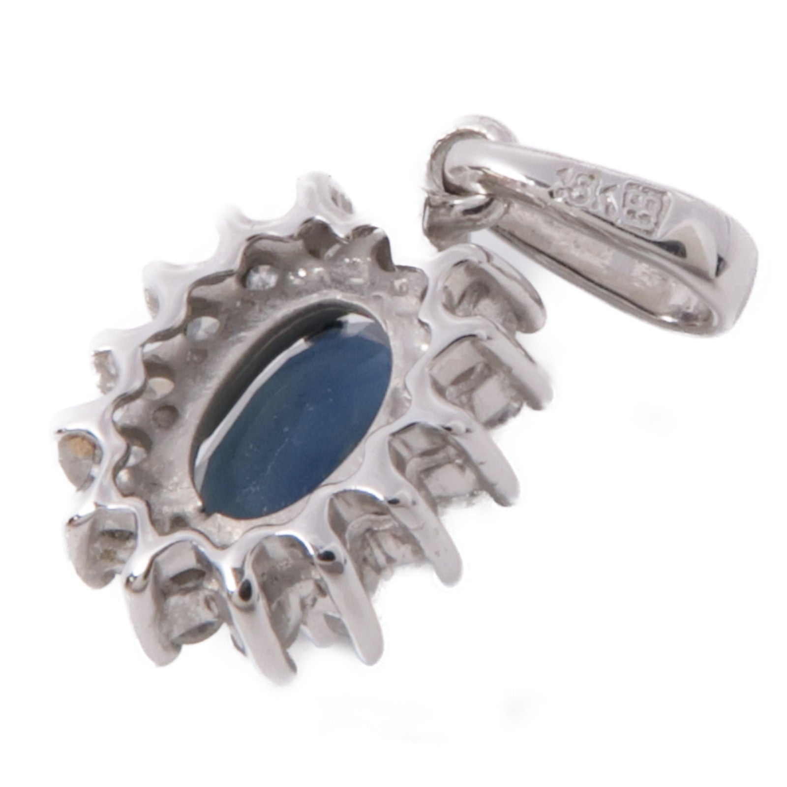 JEWELRY 【激減優惠】18K白金Topaz/Diamond Pendant Top黃玉/鑽石吊墜