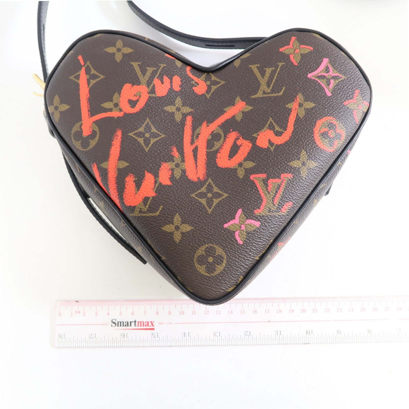 LOUIS VUITTON Monogram Sac Coeur Fall In Love金扣肩背袋棕色