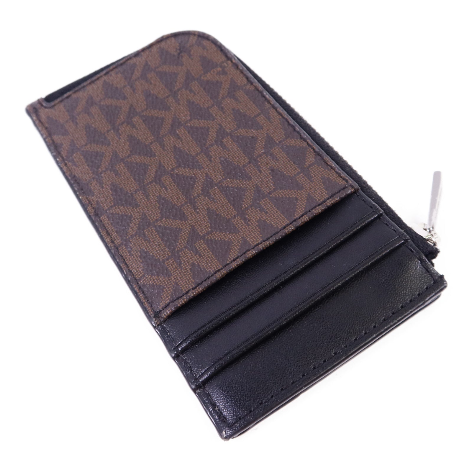 Michael Kors 牛皮皮革Wallet銀扣卡片套