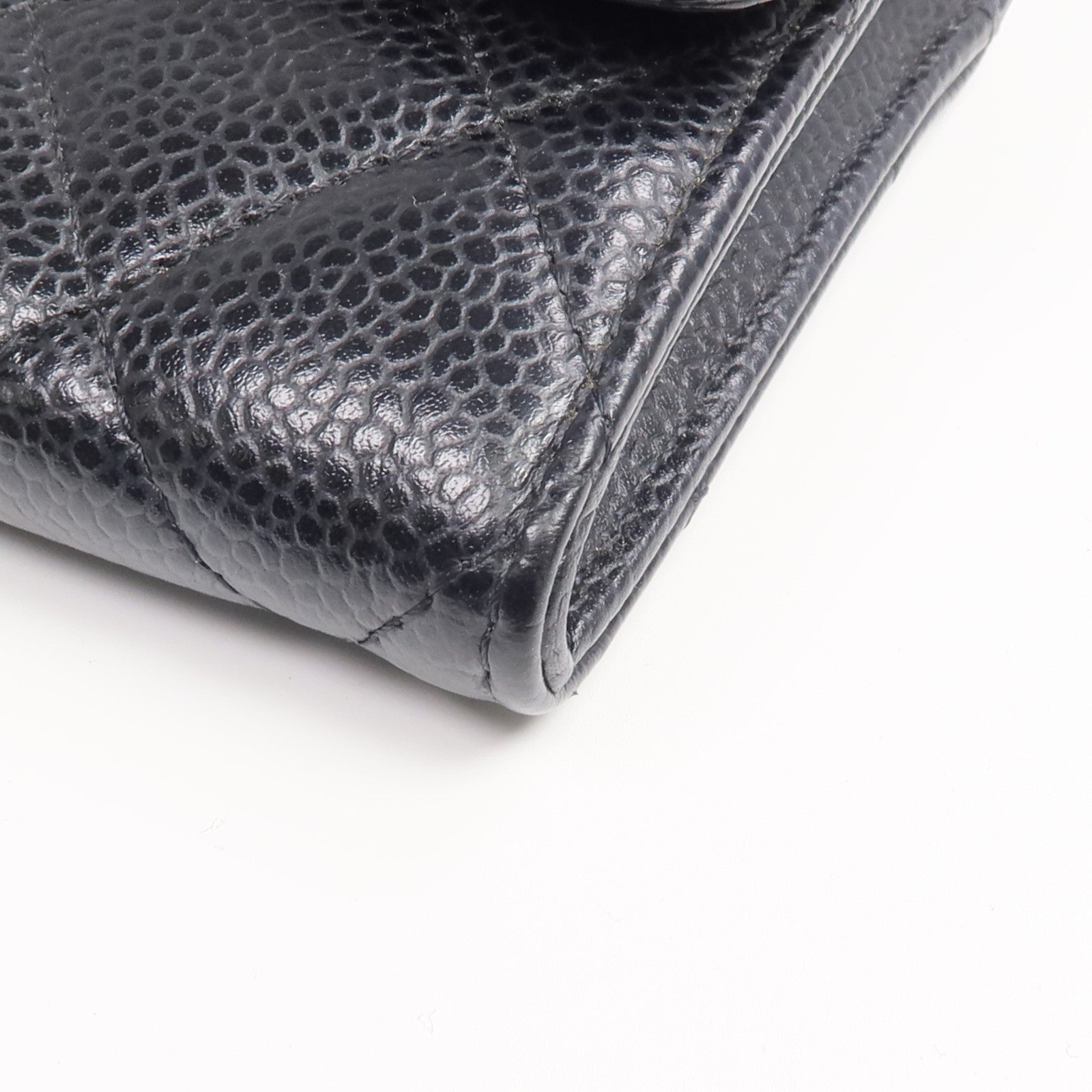 CHANEL 牛皮皮革Long Wallet金扣長錢包