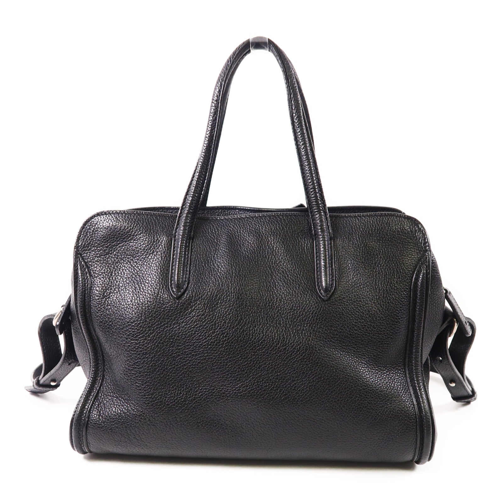 Alexander McQueen 牛皮皮革Skull Padlock 2 Way Bag銀扣手挽肩背兩用袋