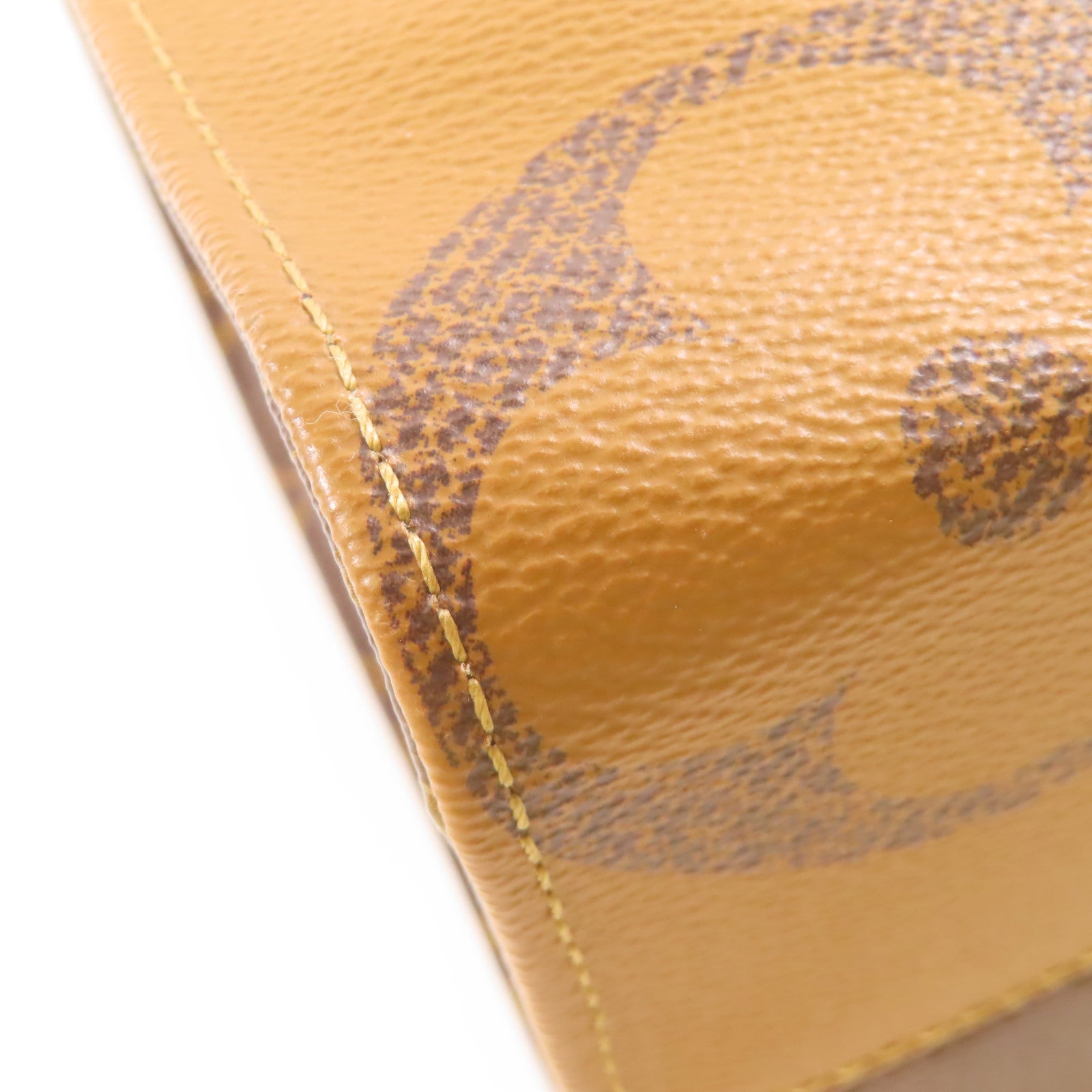 LOUIS VUITTON Monogram Giant OnTheGo MM金扣手挽肩背兩用袋棕色