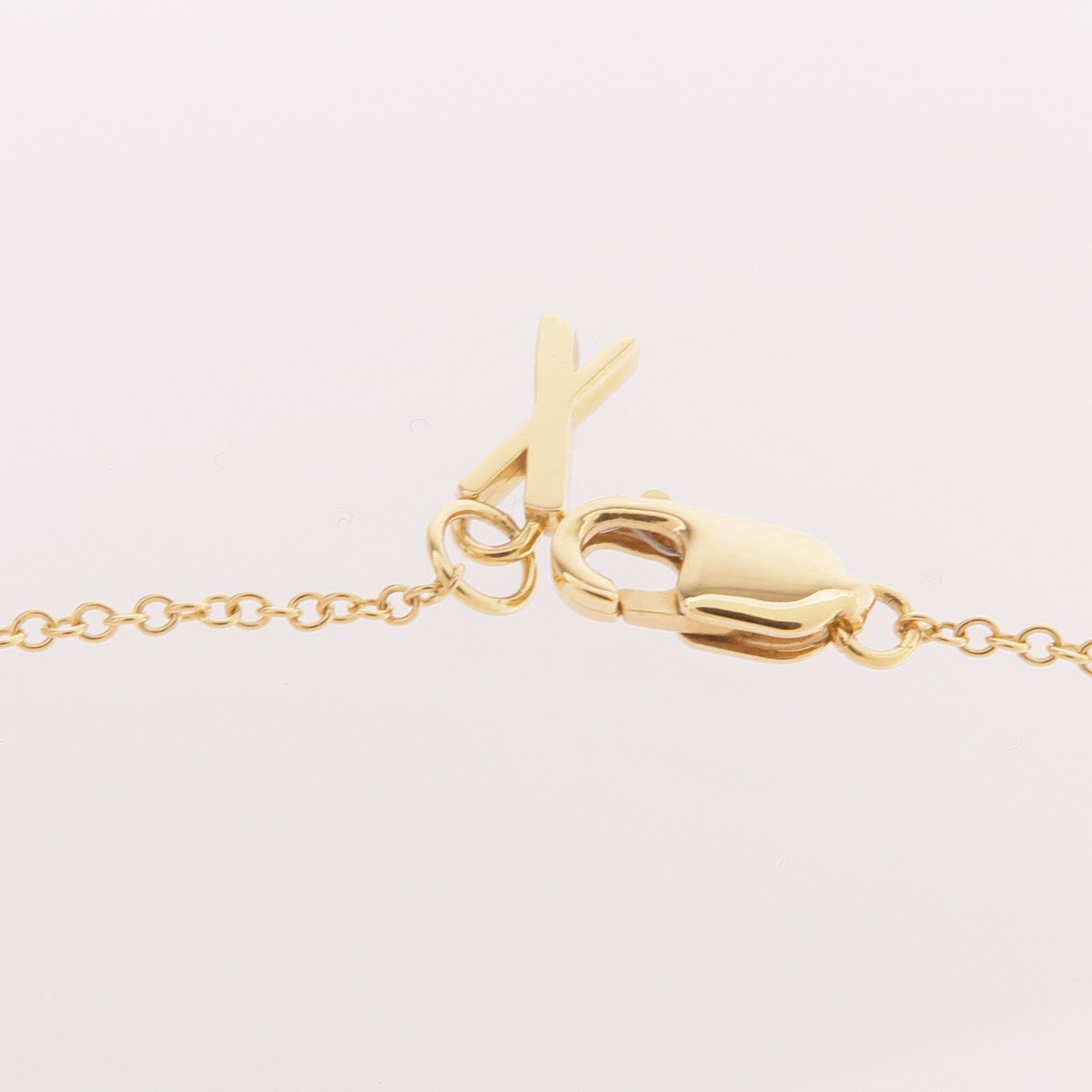 TIFFANY＆CO 18K黃金Atlas X closed interlocking Pendant項鍊
