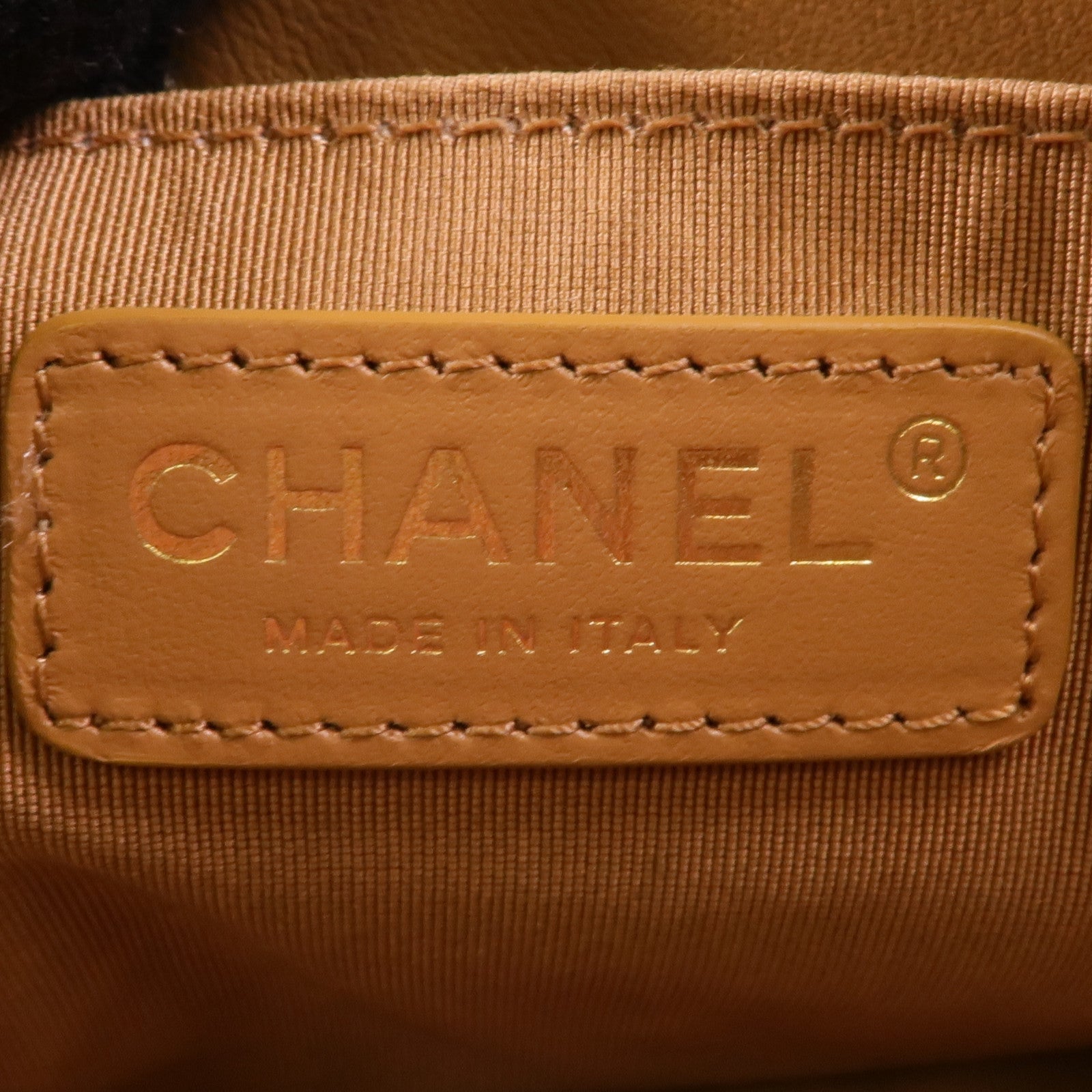 CHANEL 牛皮皮革2 Way Shoulder金扣手挽肩背兩用袋