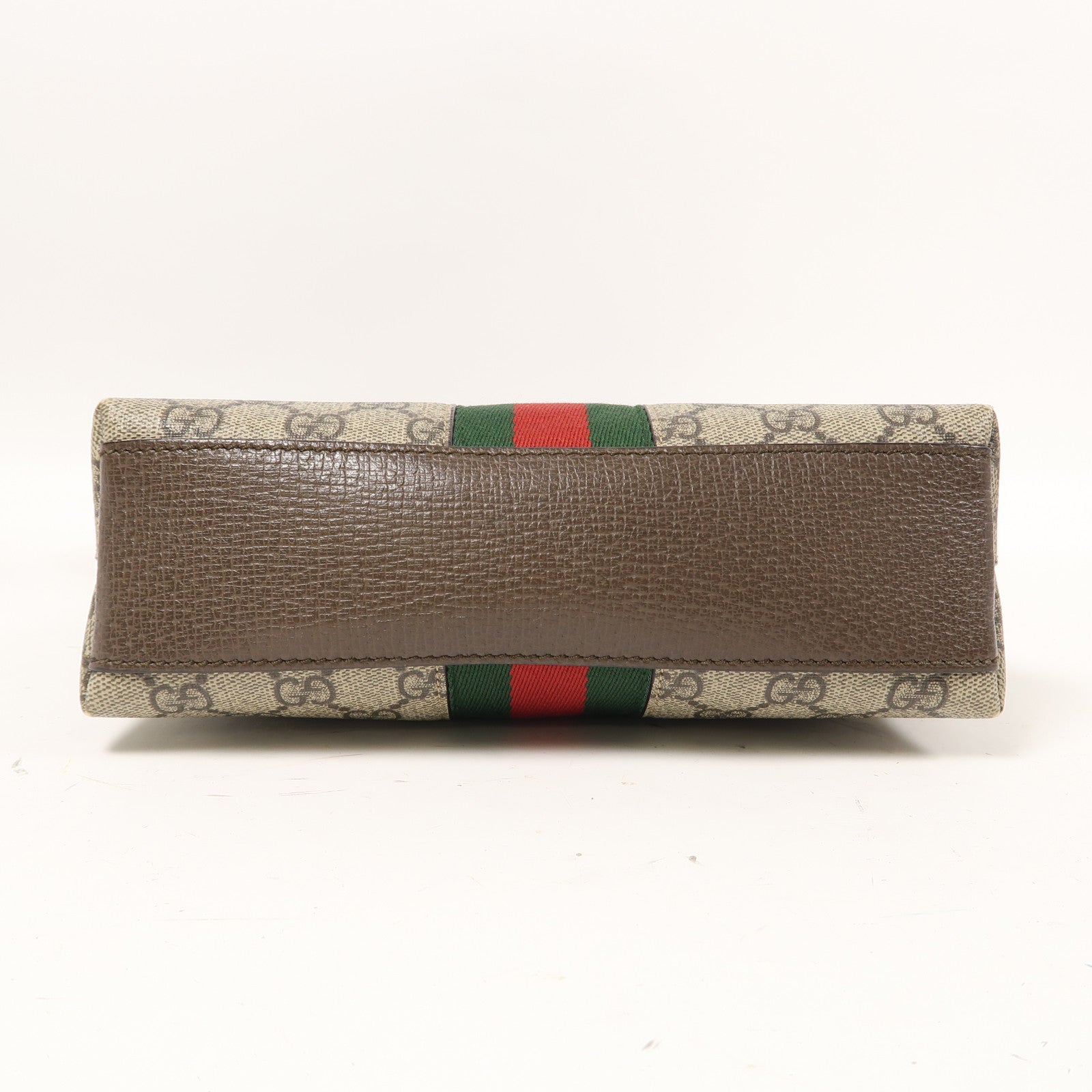 GUCCI 塗層帆布Ophidia金扣肩背袋啡色