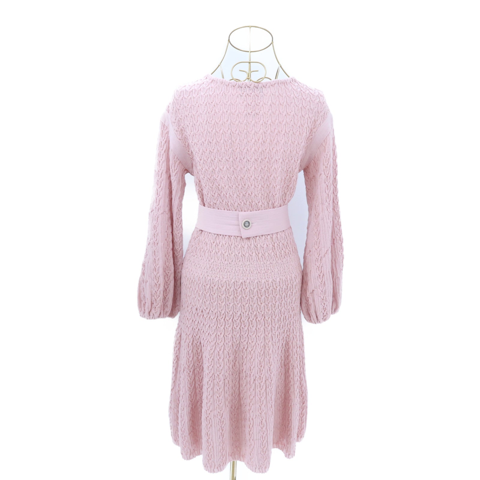 CHANEL Wool/Nylon Lion Button Long Dress連身裙