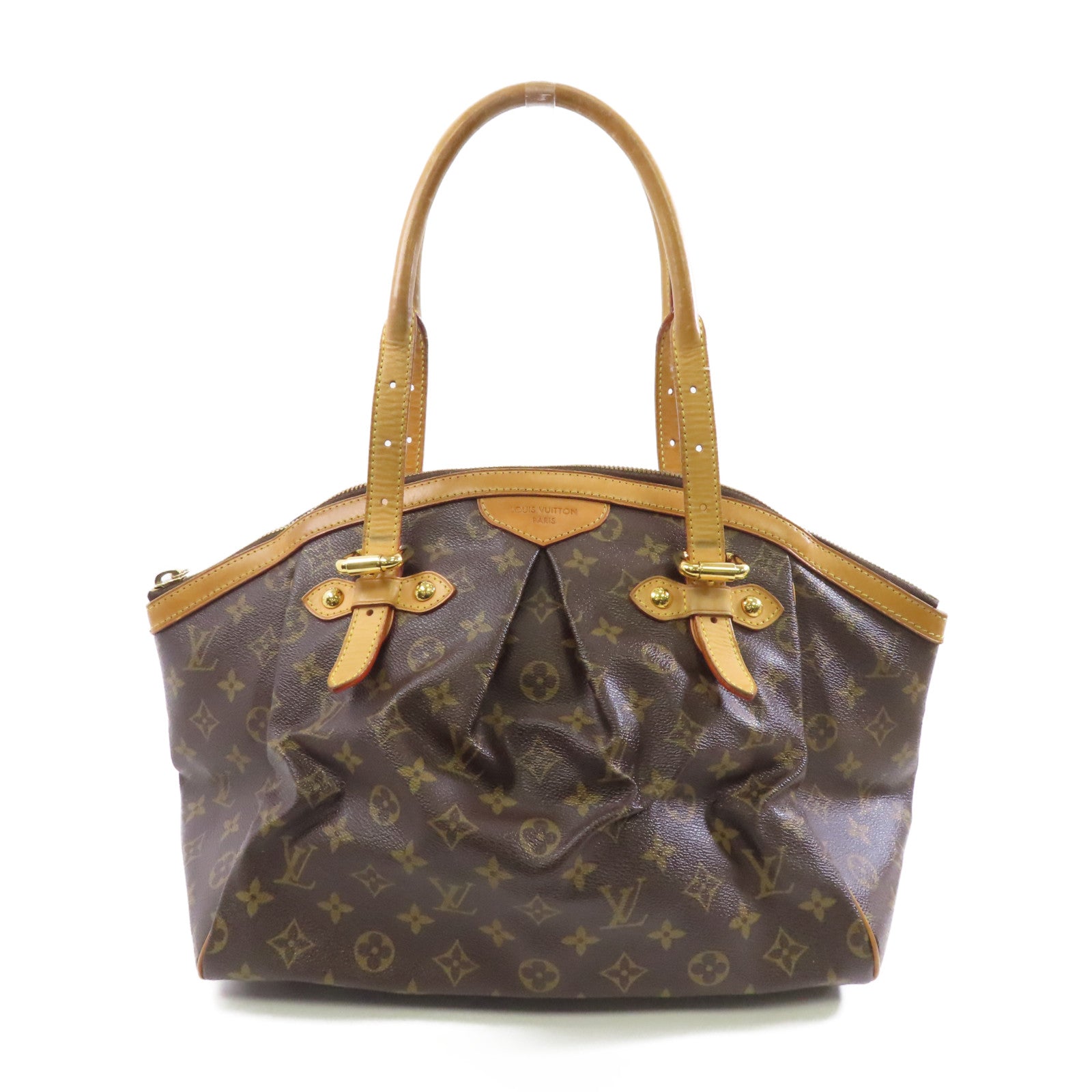 LOUIS VUITTON 【激減優惠】Monogram Tivoli GM金扣肩背袋啡色