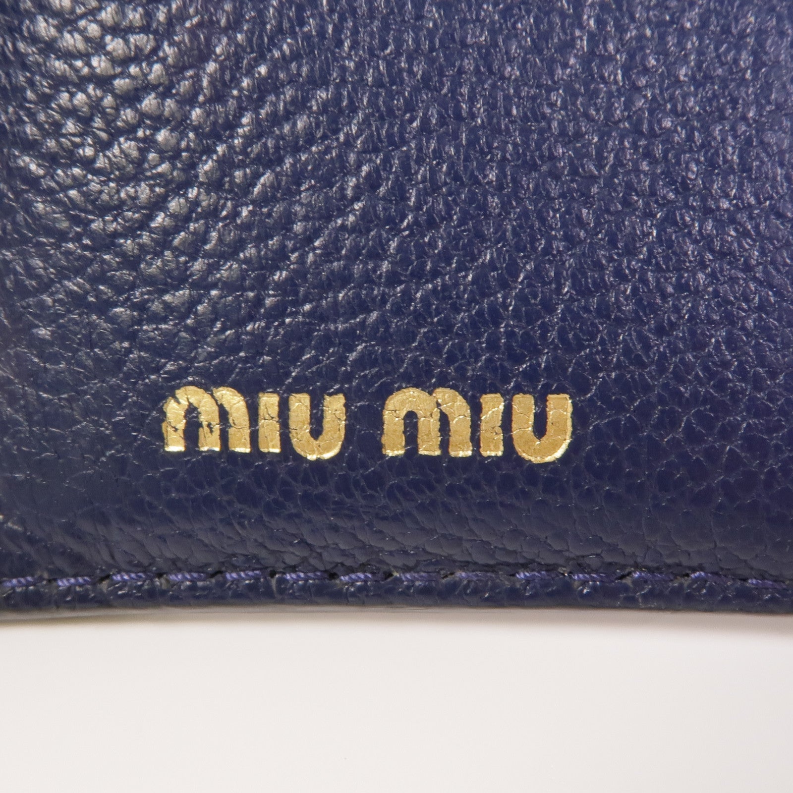 Miu Miu 牛皮皮革Card Case銀扣卡片套