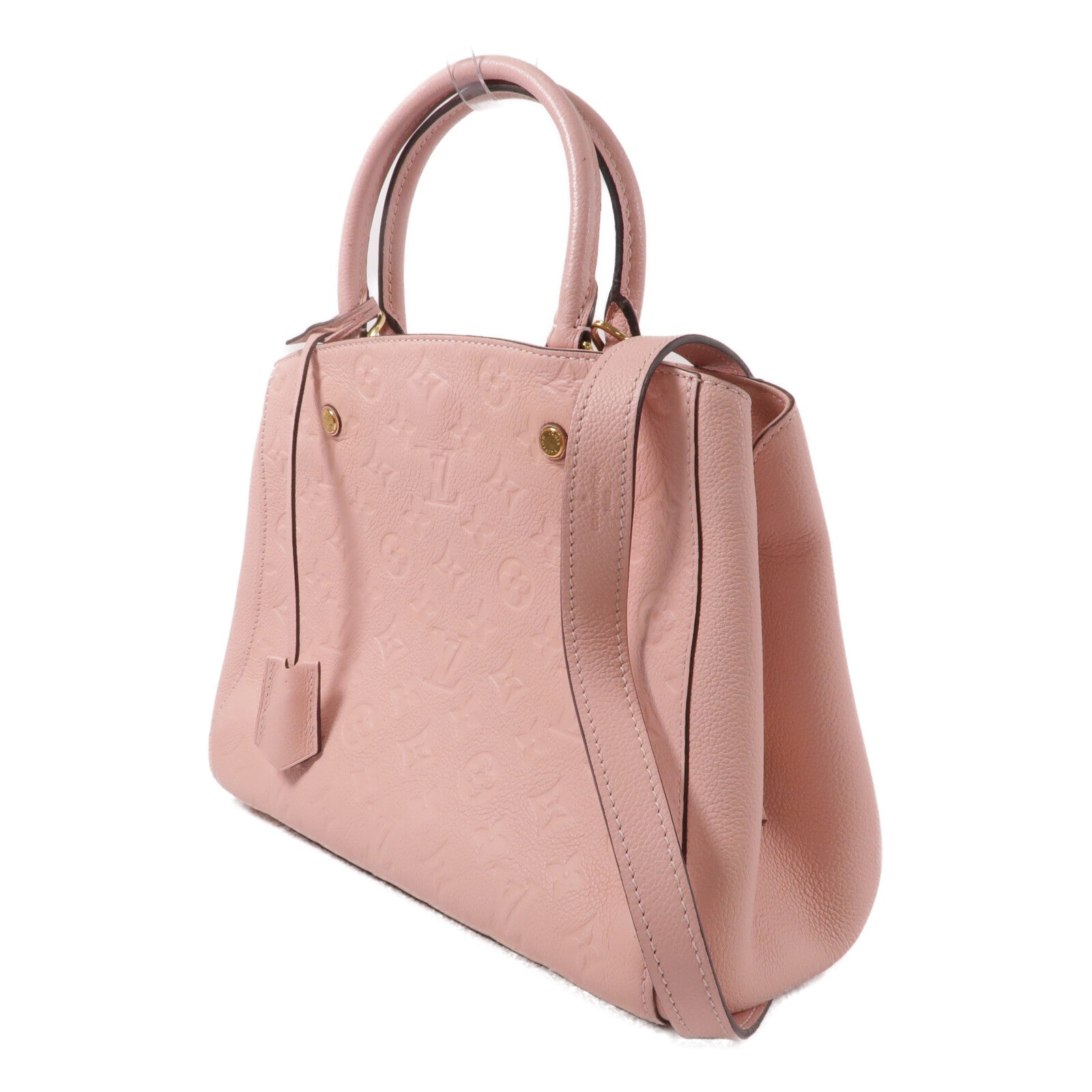 LOUIS VUITTON Monogram Empreinte Montaigne MM手挽肩背兩用袋