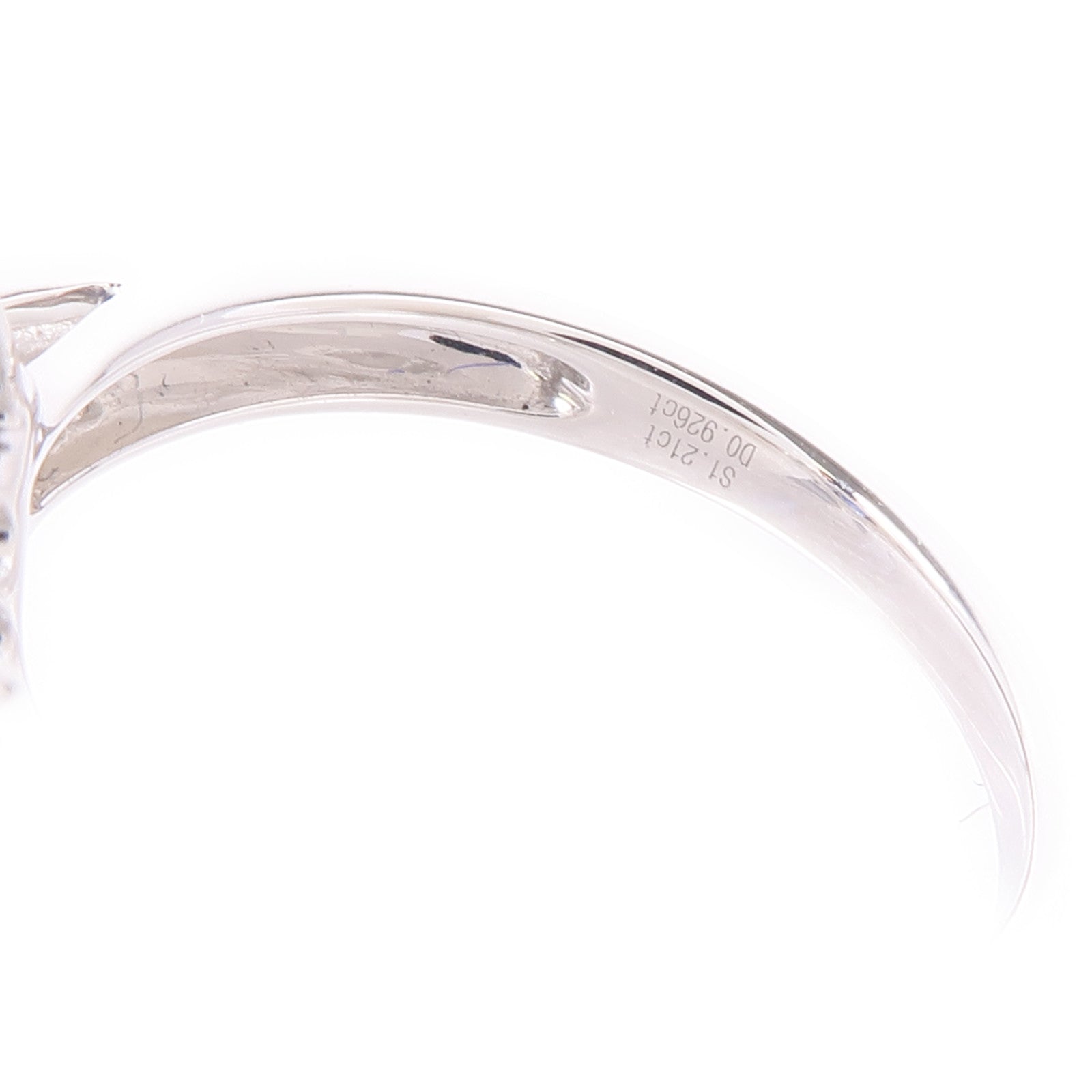 JEWELRY 【激減優惠】18K白金Sapphire/Diamond Ring藍寶石/鑽石戒指US#6