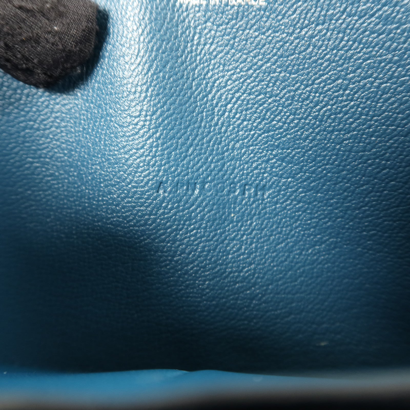 HERMES Ostrich皮革Azap Wallet長錢包Cobalt