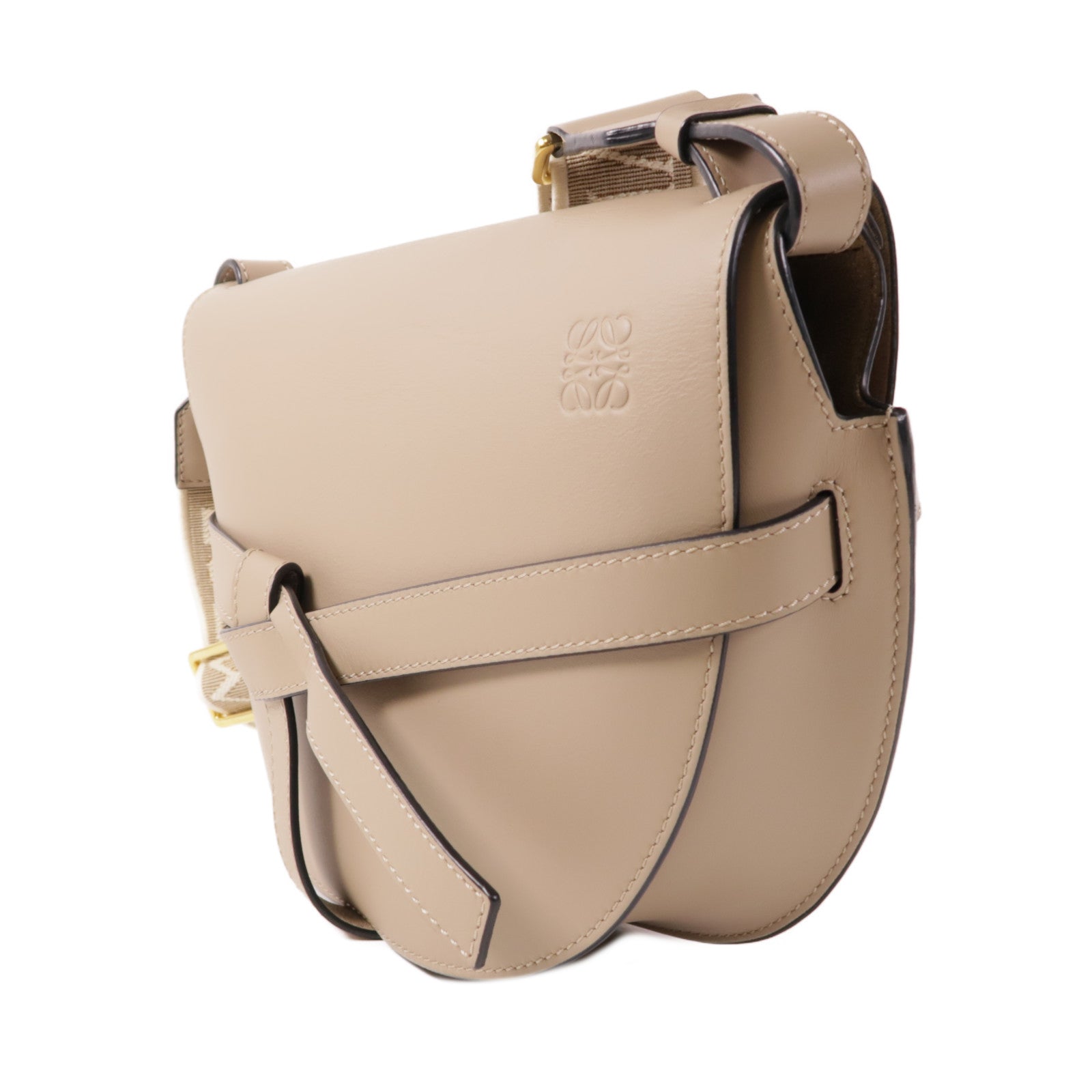 LOEWE 牛皮皮革Gate Small金扣肩背袋