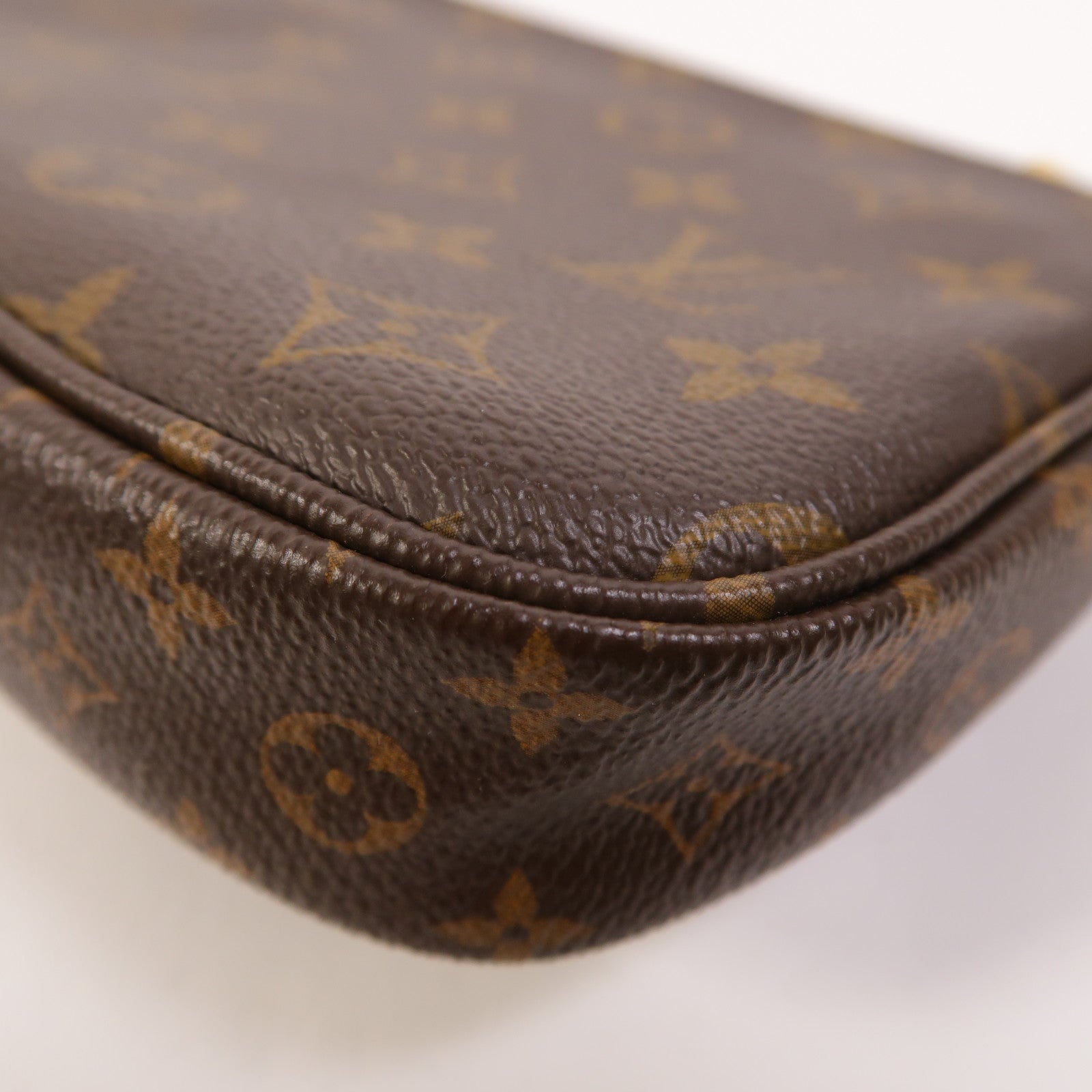 LOUIS VUITTON Monogram Multi Pochette Accessoires金扣手挽肩背兩用袋棕色
