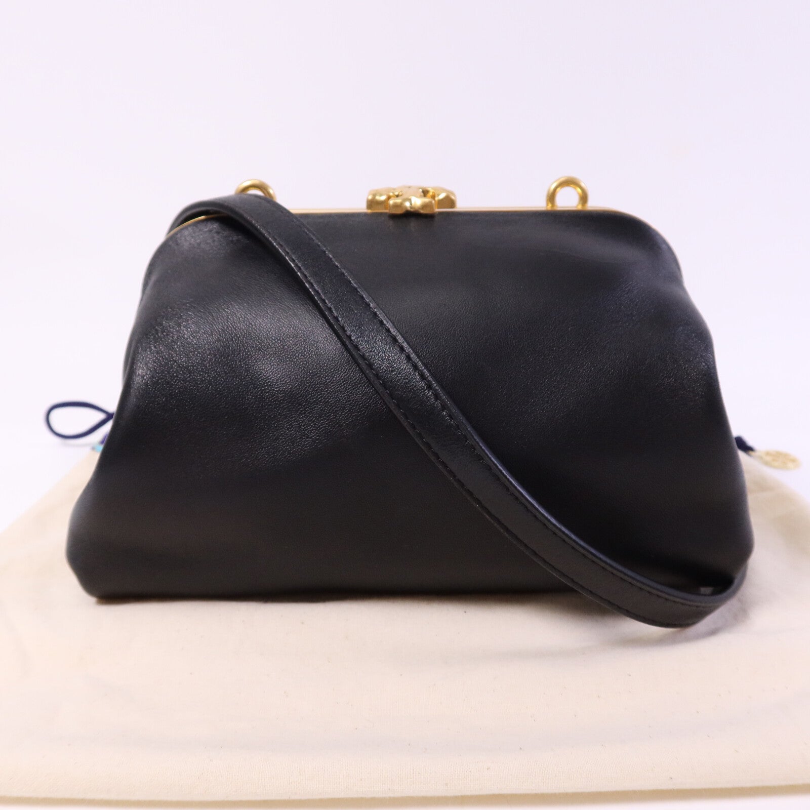 Tory Burch 羊皮皮革Shoulder Bag金扣肩背袋