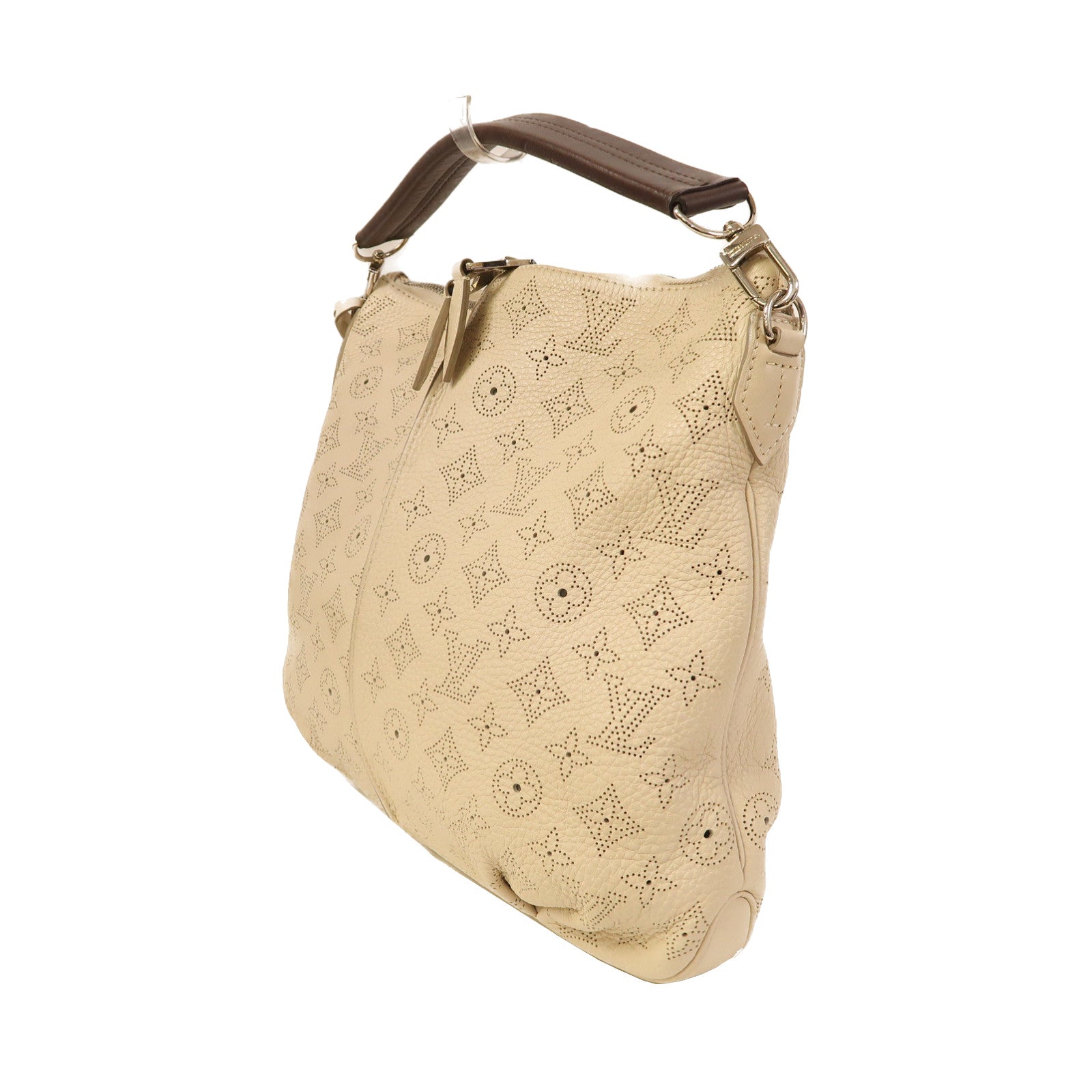 LOUIS VUITTON 【激減優惠】Mahina Selene PM銀扣手挽肩背兩用袋米色