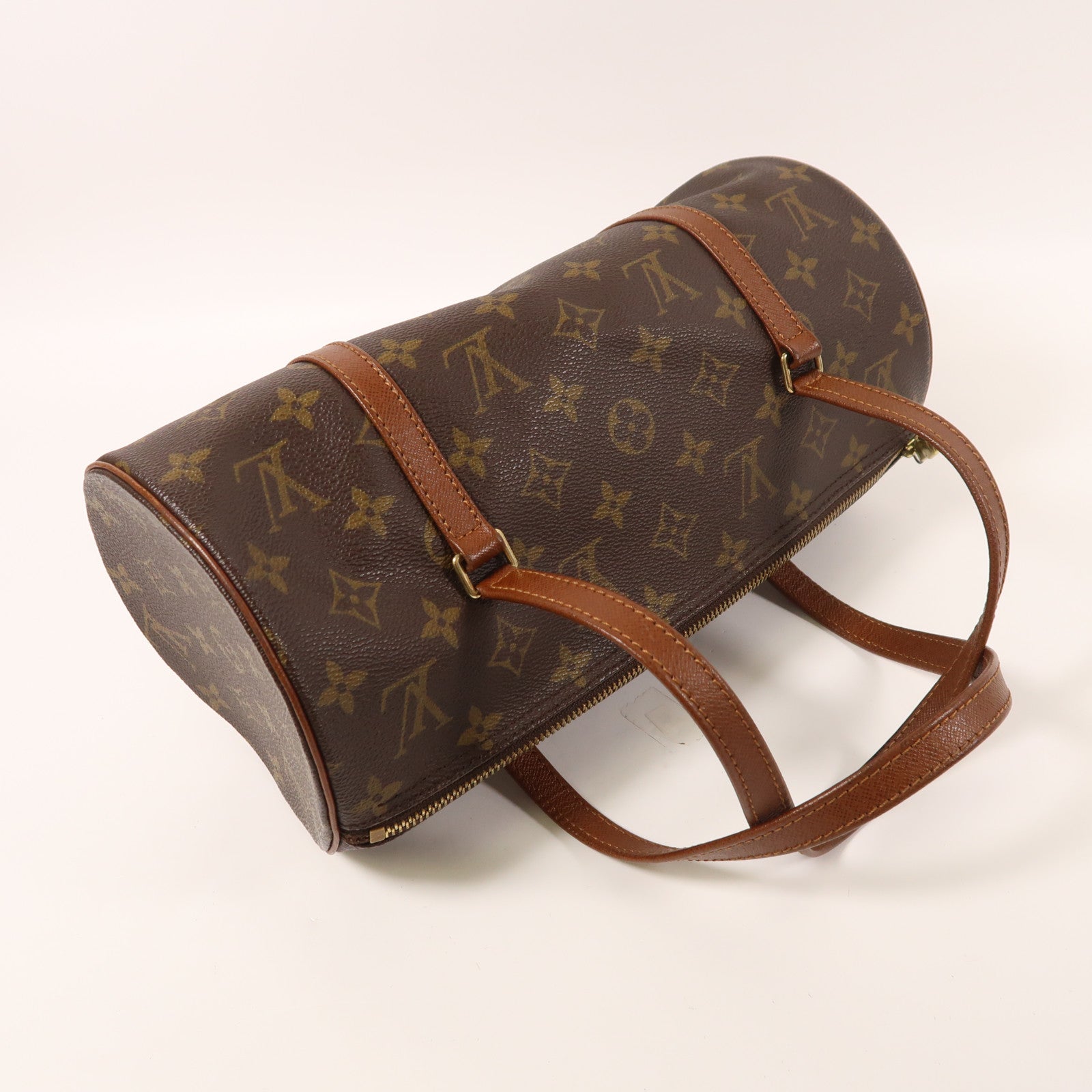 LOUIS VUITTON Monogram Papillon 30金扣手挽袋