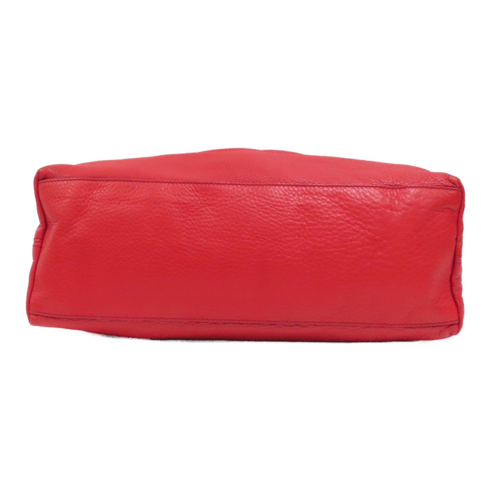 GUCCI 牛皮皮革Tote Bag金扣肩背袋紅色
