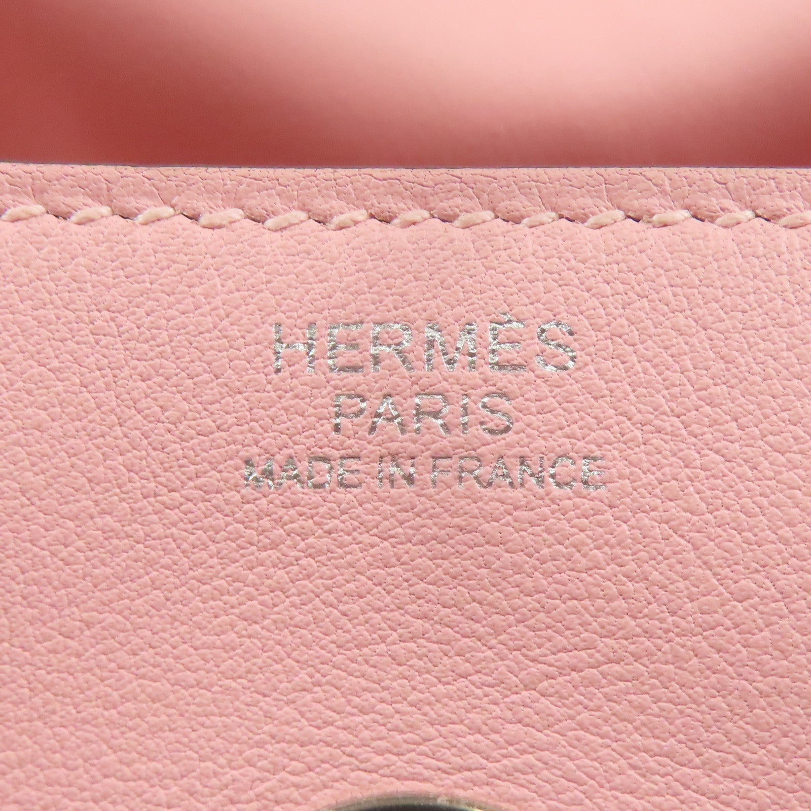 HERMES Swift皮革Lindy 30銀扣手挽肩背兩用袋Rose Sakura