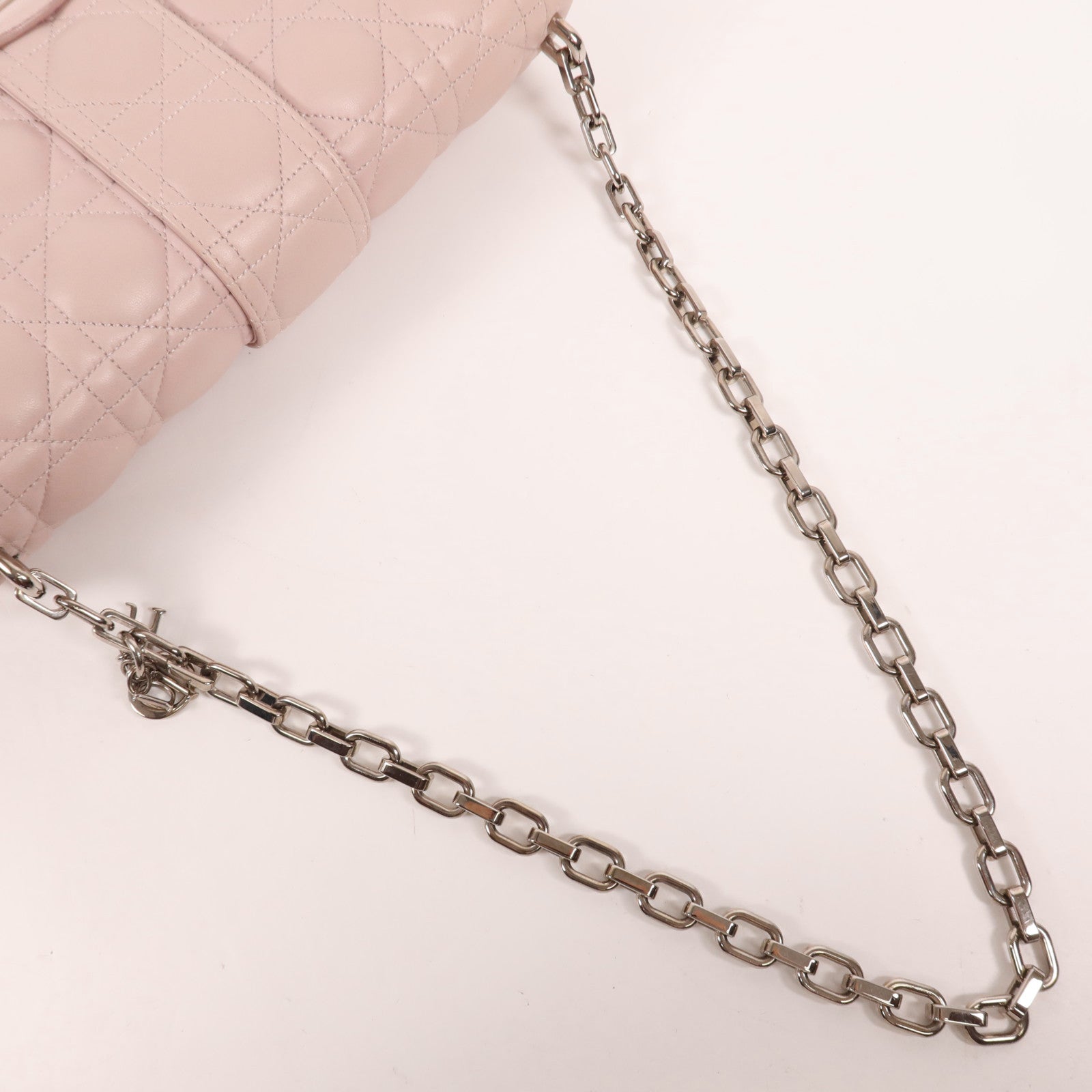 Dior 牛皮皮革Miss Dior銀扣鏈帶肩背袋