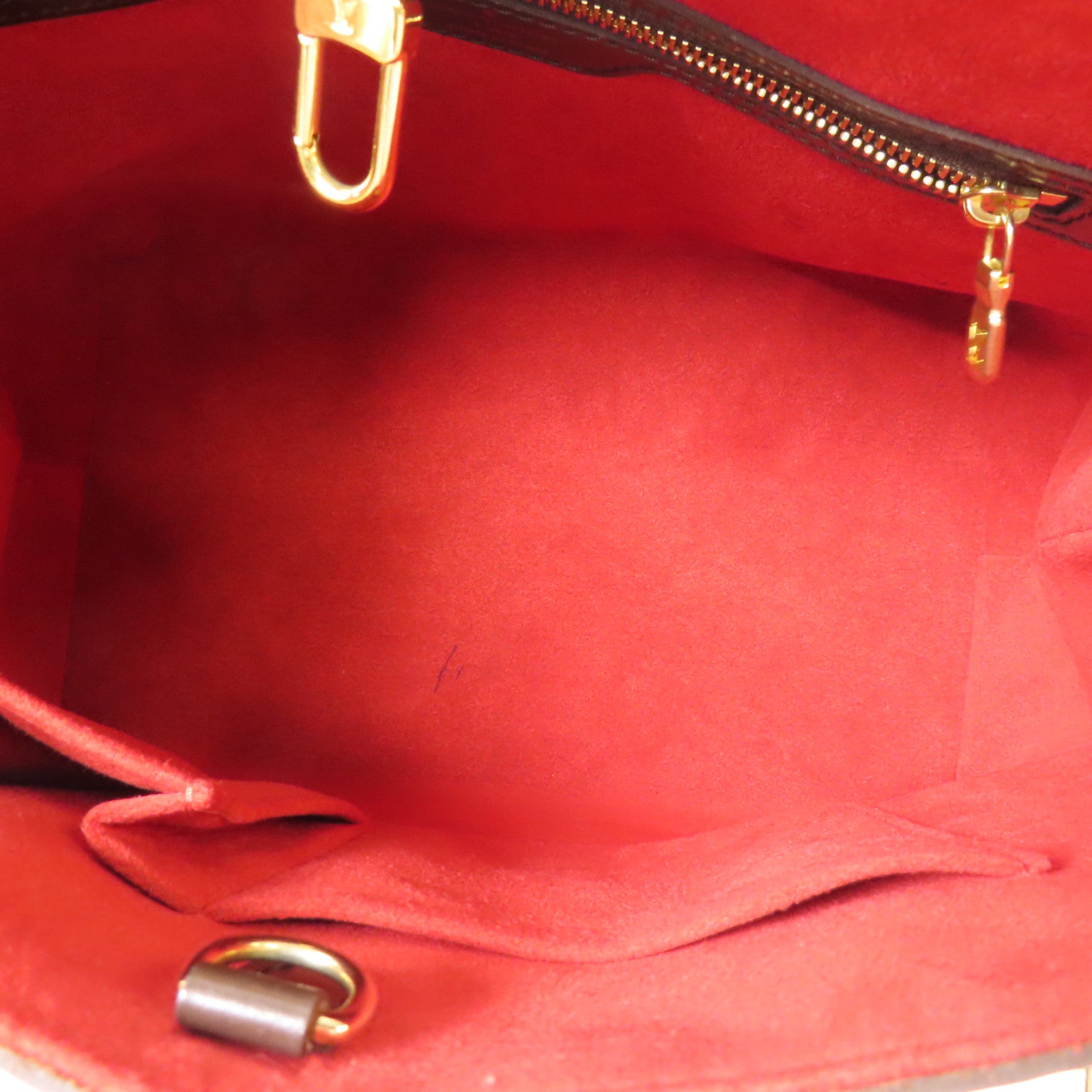 LOUIS VUITTON Damier Hampstead PM金扣手挽袋