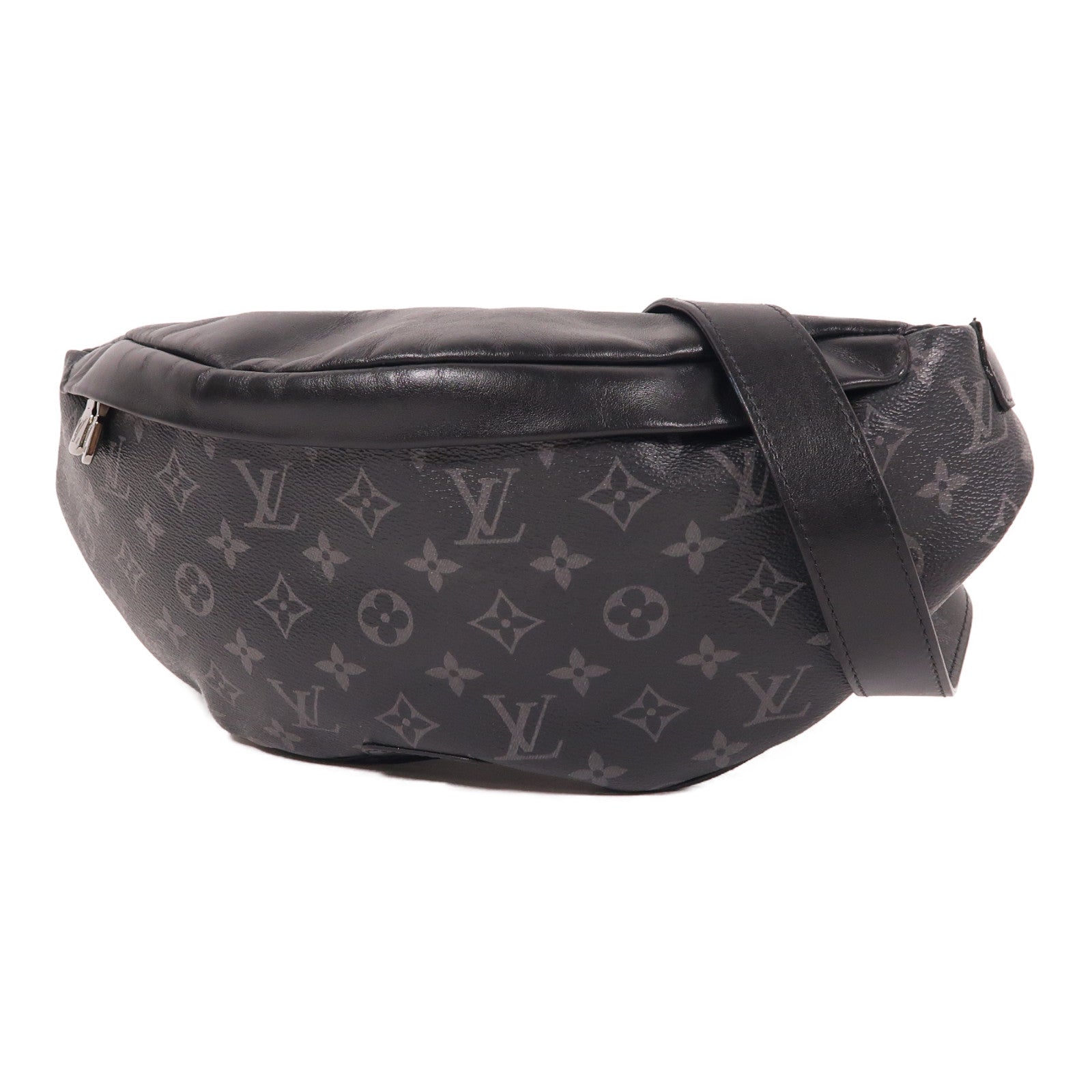 LOUIS VUITTON Monogram Eclipse Discovery Bumbag PM腰包黑色