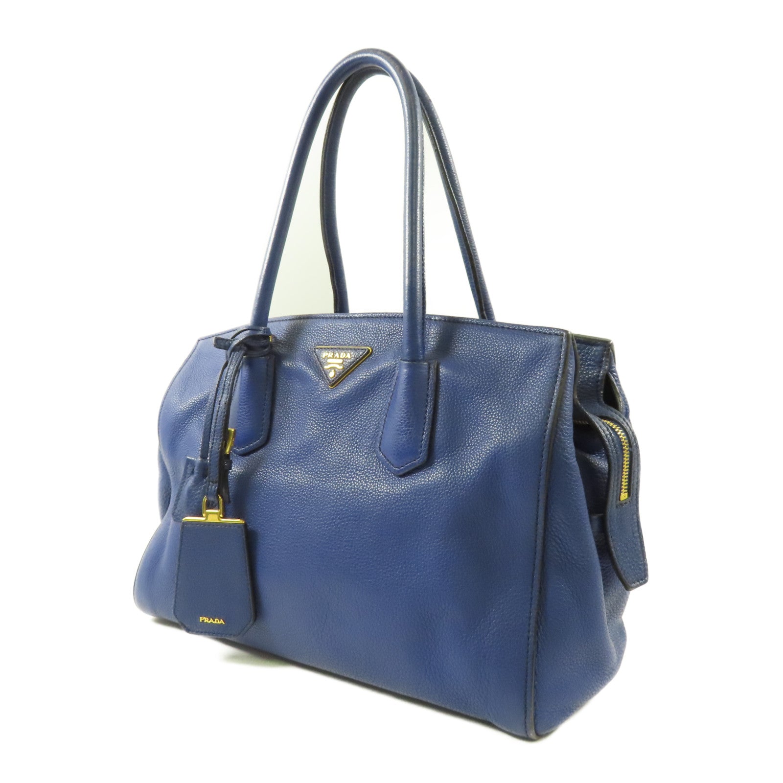 PRADA 牛皮皮革2 Way Shoulder金扣手挽肩背兩用袋– Brand Off