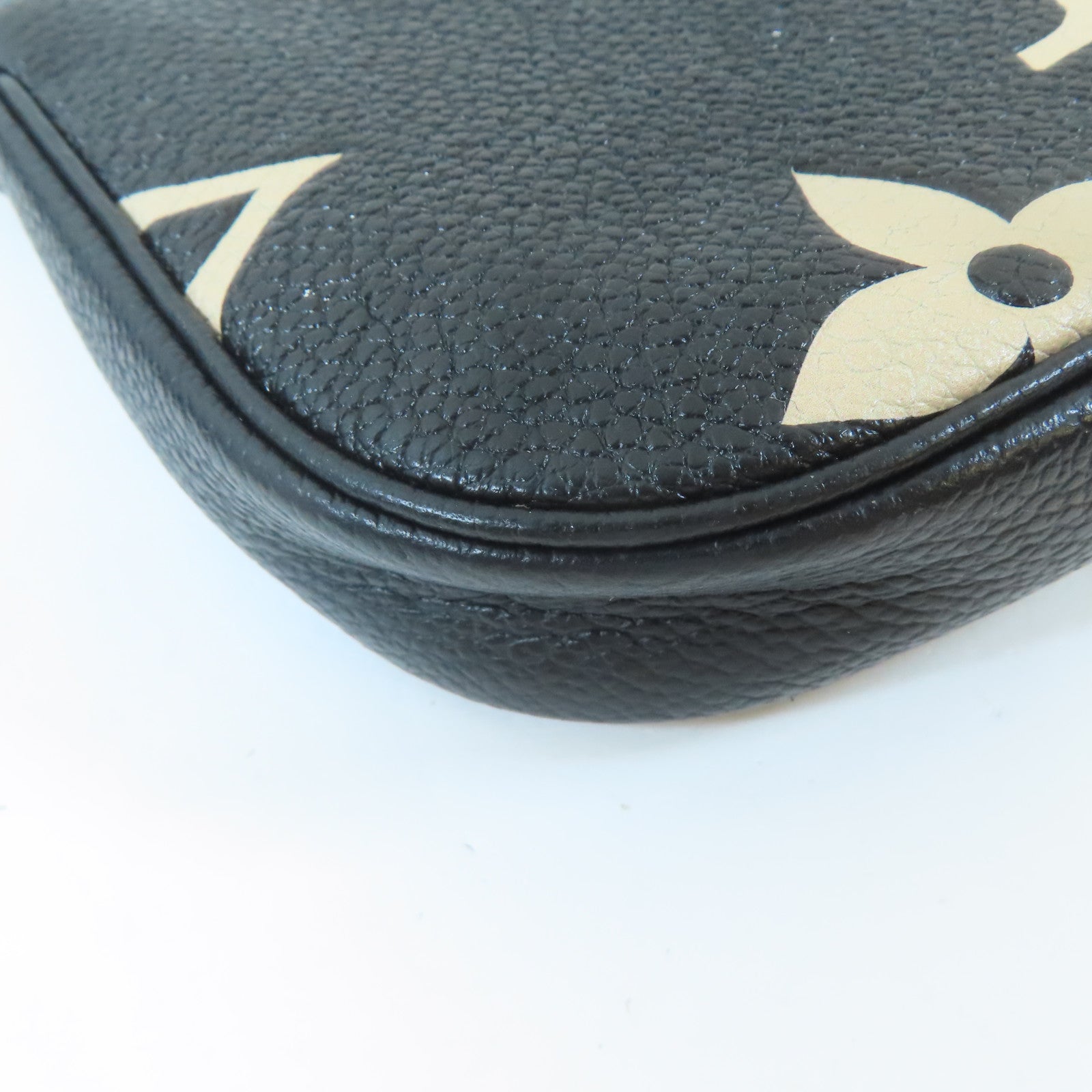 LOUIS VUITTON Monogram Empreinte Multi Pochette Accessoires金扣肩背袋黑色