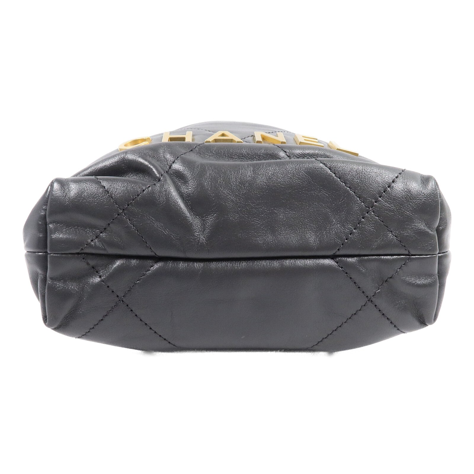 CHANEL 牛皮皮革Mini 22手挽肩背兩用袋