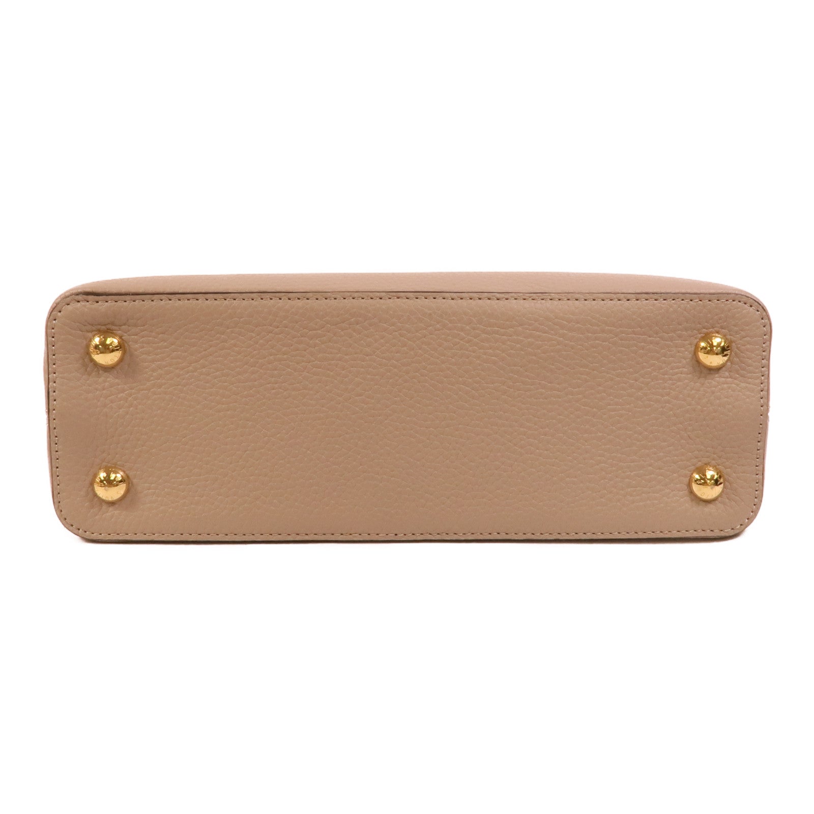 LOUIS VUITTON Taurillon皮革Capucines MM手挽肩背兩用袋