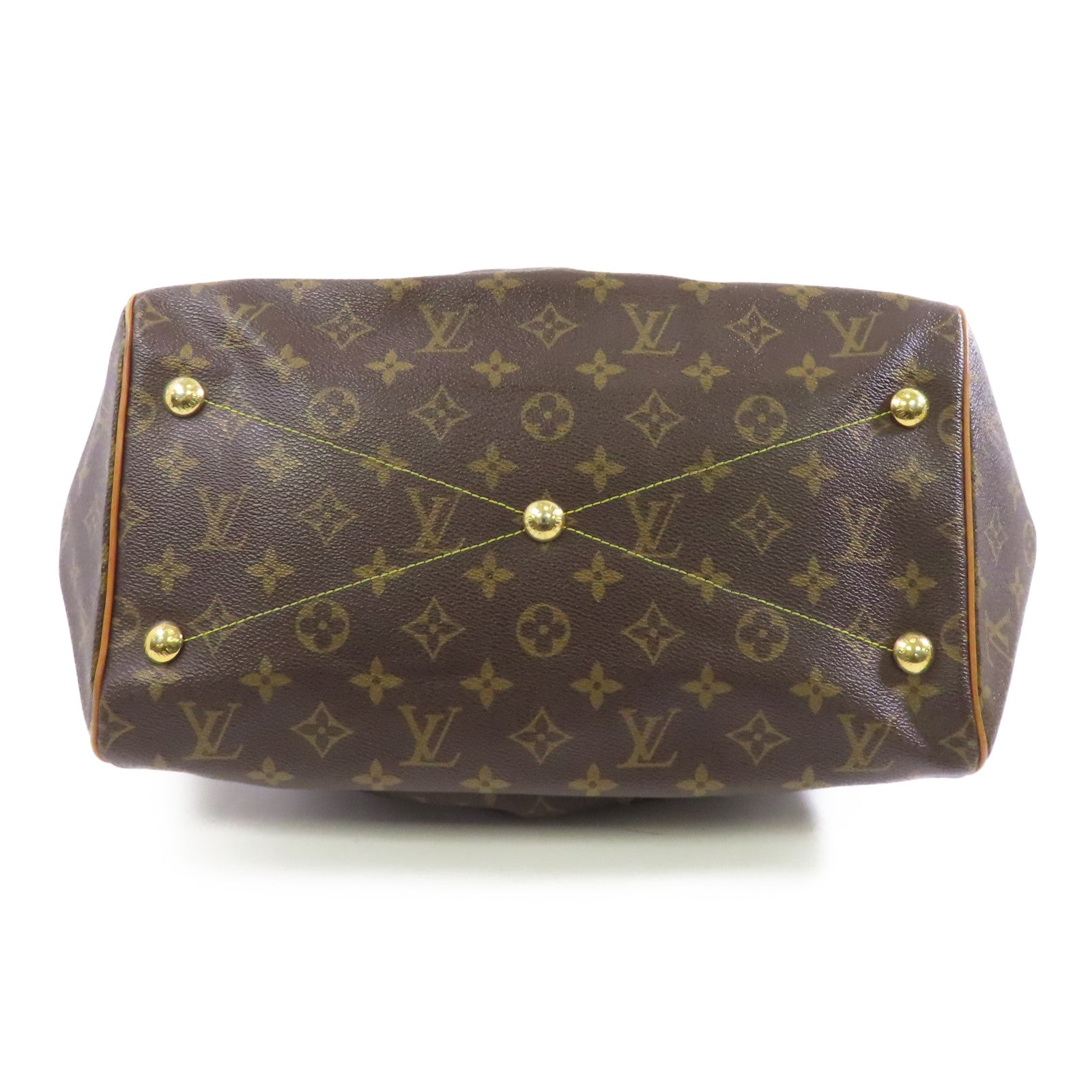 LOUIS VUITTON 【激減優惠】Monogram Tivoli GM金扣肩背袋啡色
