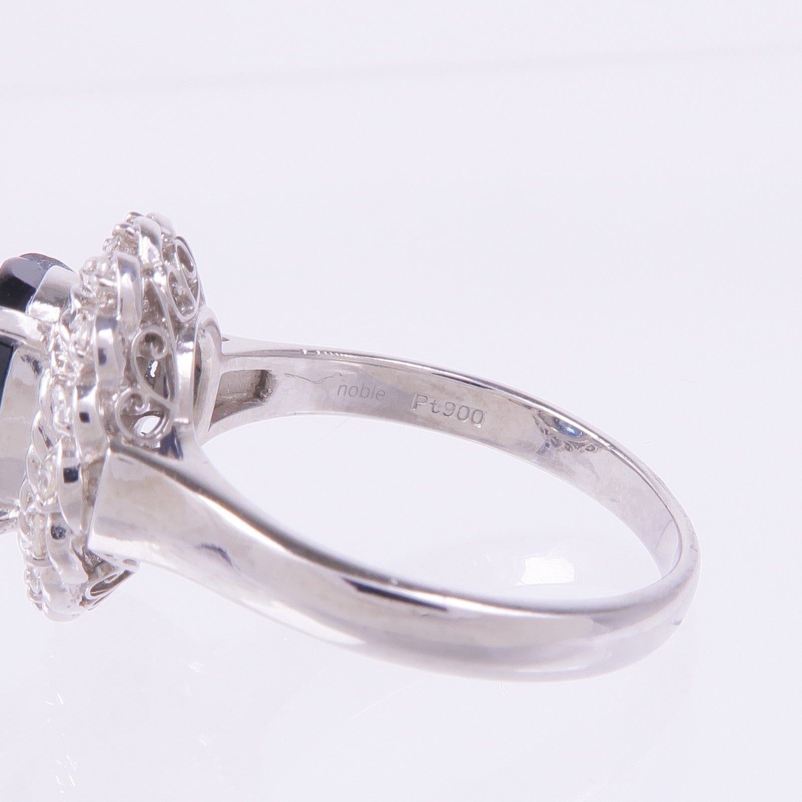 JEWELRY PT900鉑金Diamond Crystal Ring鑽石/水晶戒指US#7.25