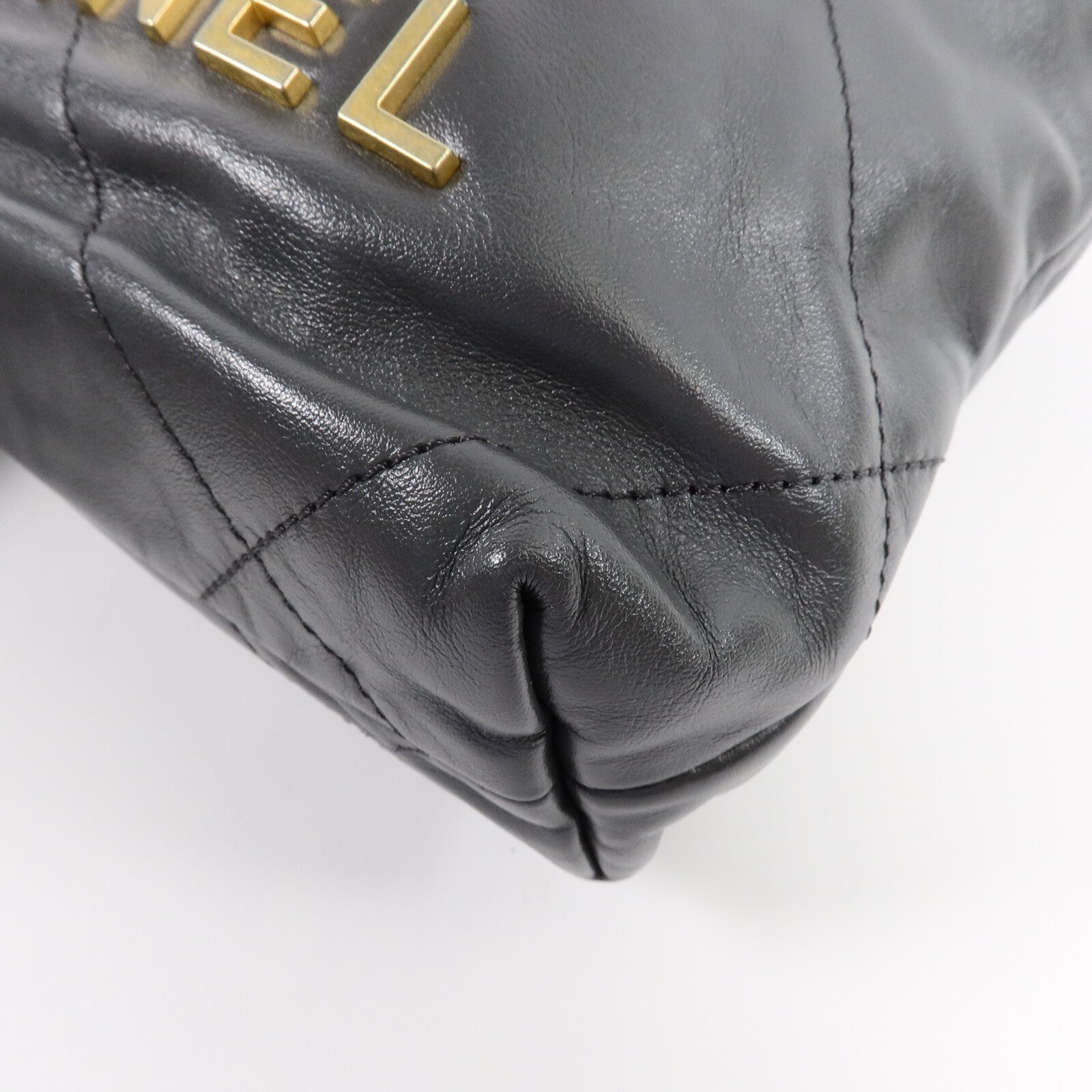 CHANEL 牛皮皮革Mini 22手挽肩背兩用袋