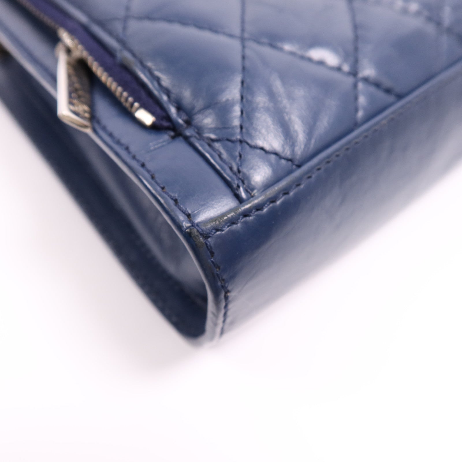 CHANEL 牛皮皮革Shoulder Bag銀扣鏈帶肩背袋