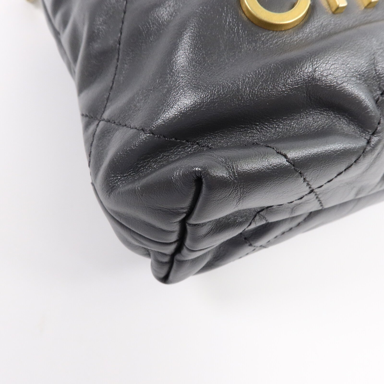 CHANEL 牛皮皮革Mini 22手挽肩背兩用袋