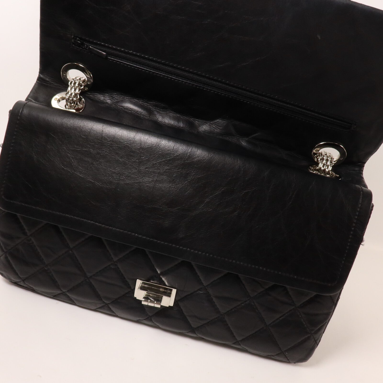 CHANEL 牛皮皮革2.55 Reissue 226 Double Flap Bag鏈帶肩背袋