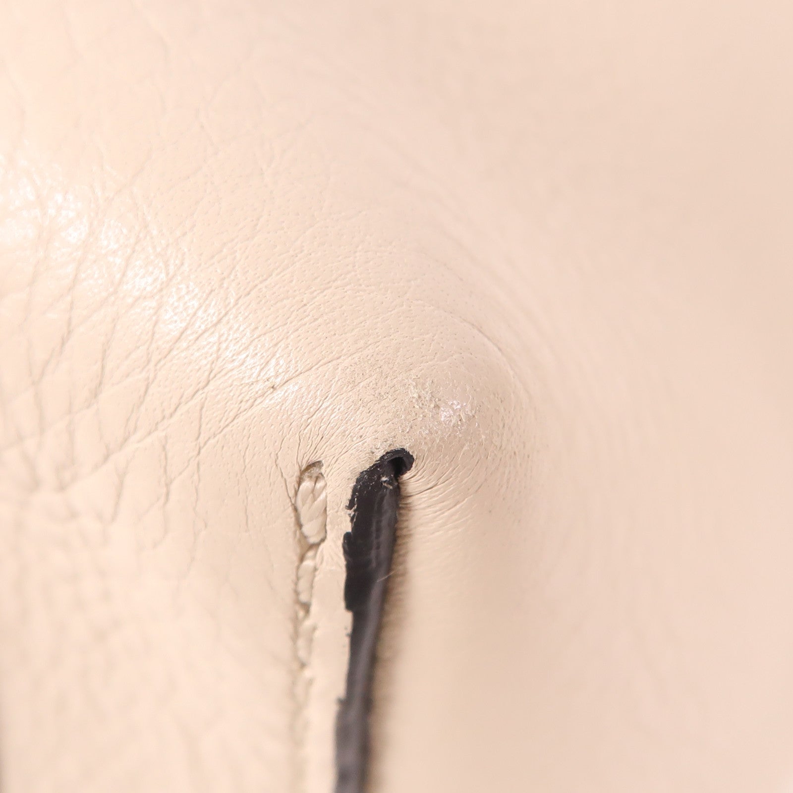 BURBERRY GHW 2 Way Bag 4076735 Calfskin Leather Beige