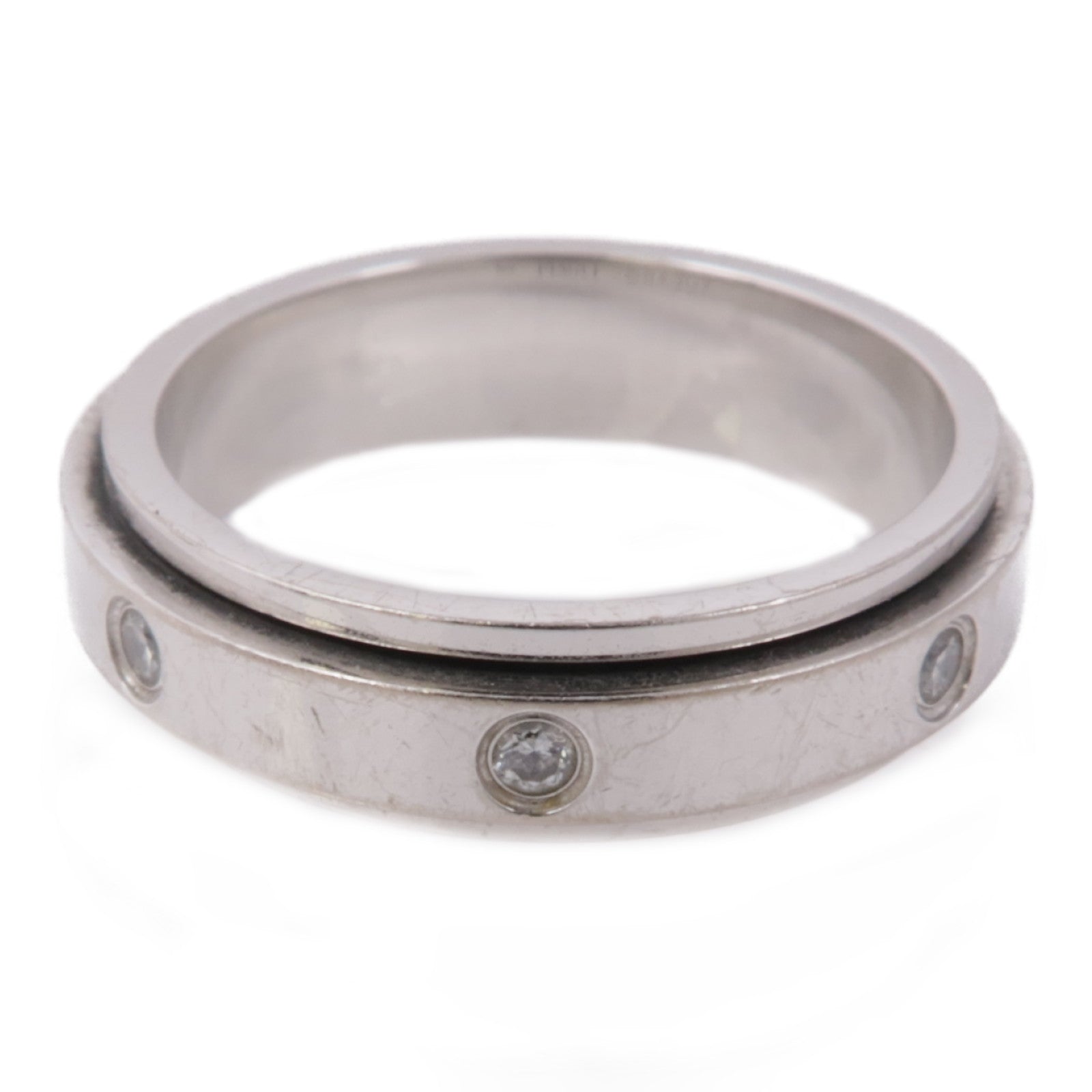 PIAGET 18K白金Diamond Ring鑽石/戒指Piaget#49/US#4.75