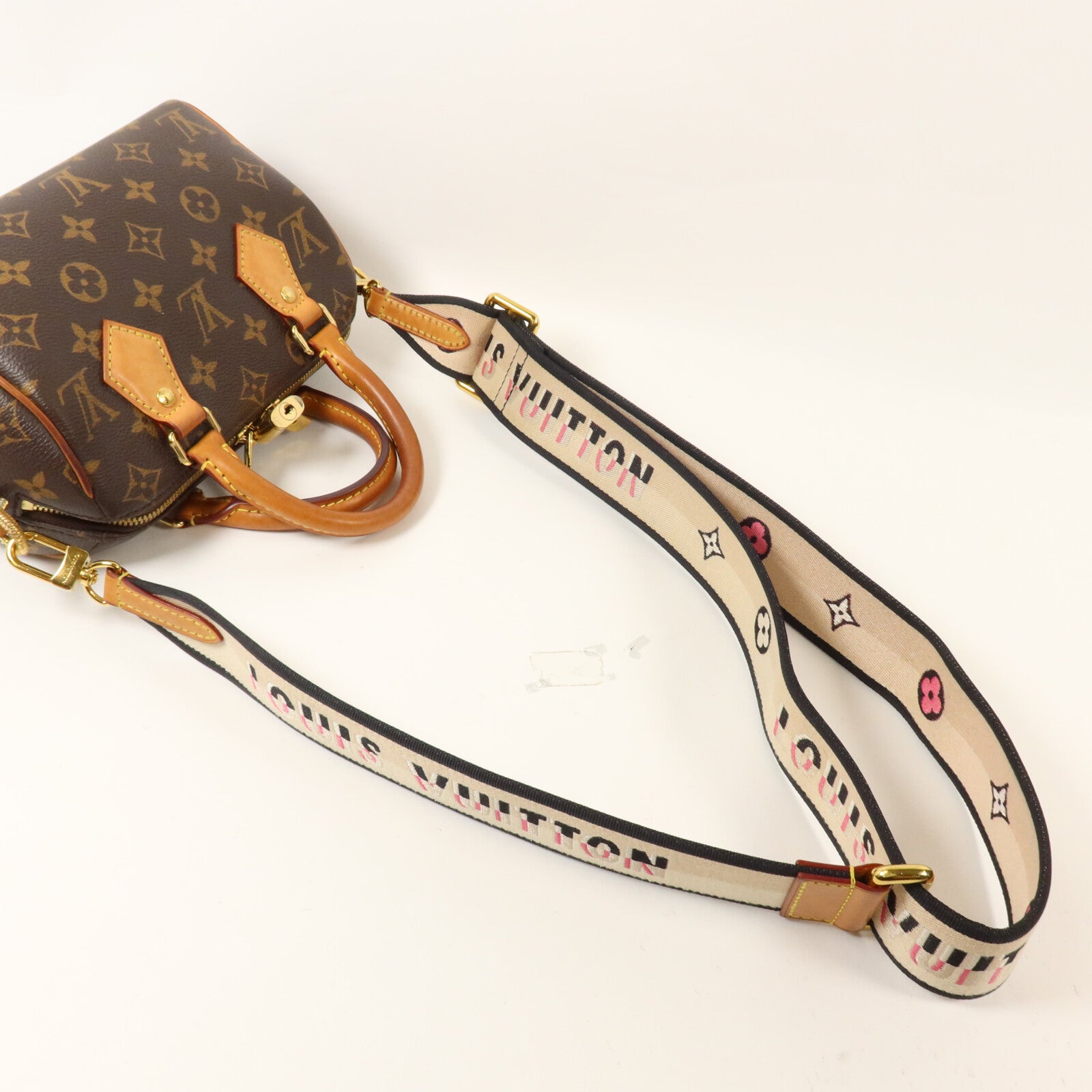 LOUIS VUITTON Monogram Speedy Bandouliere 20手挽肩背兩用袋