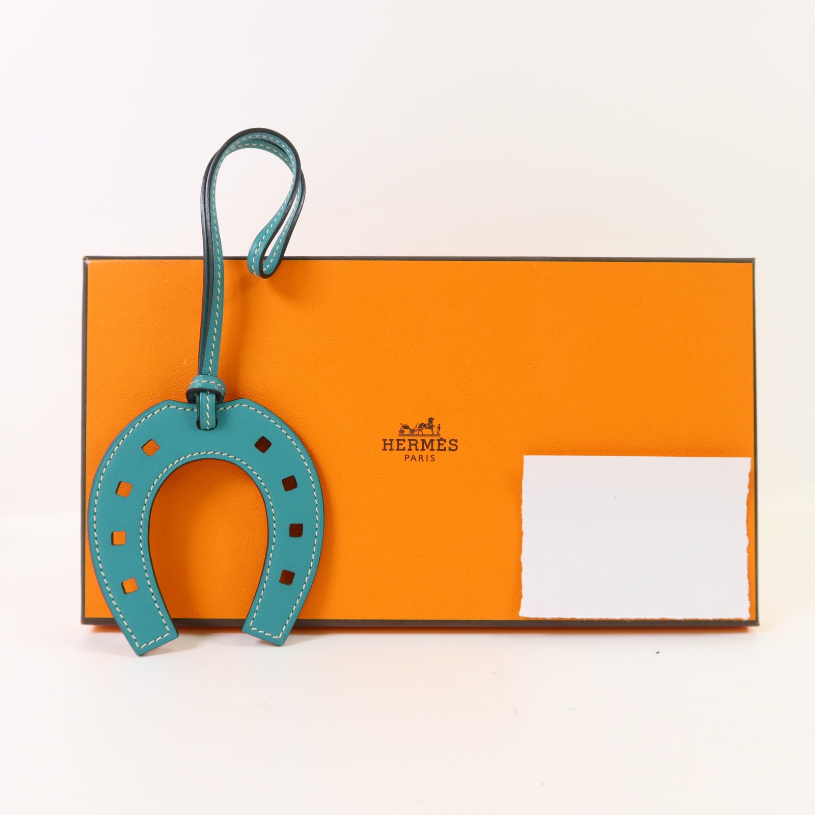 HERMES Swift皮革Paddock Horse Shoes Charm掛飾