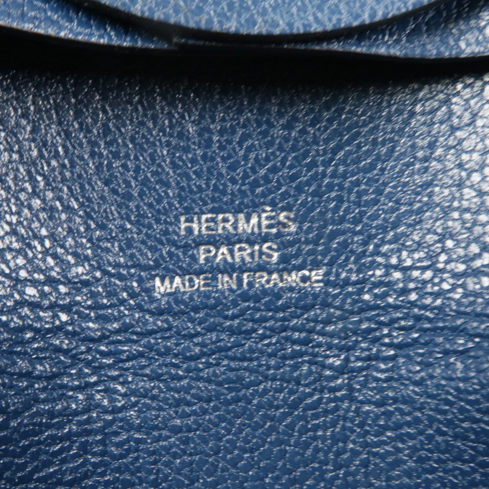HERMES Chevre皮革Bastia Coins Case零錢包