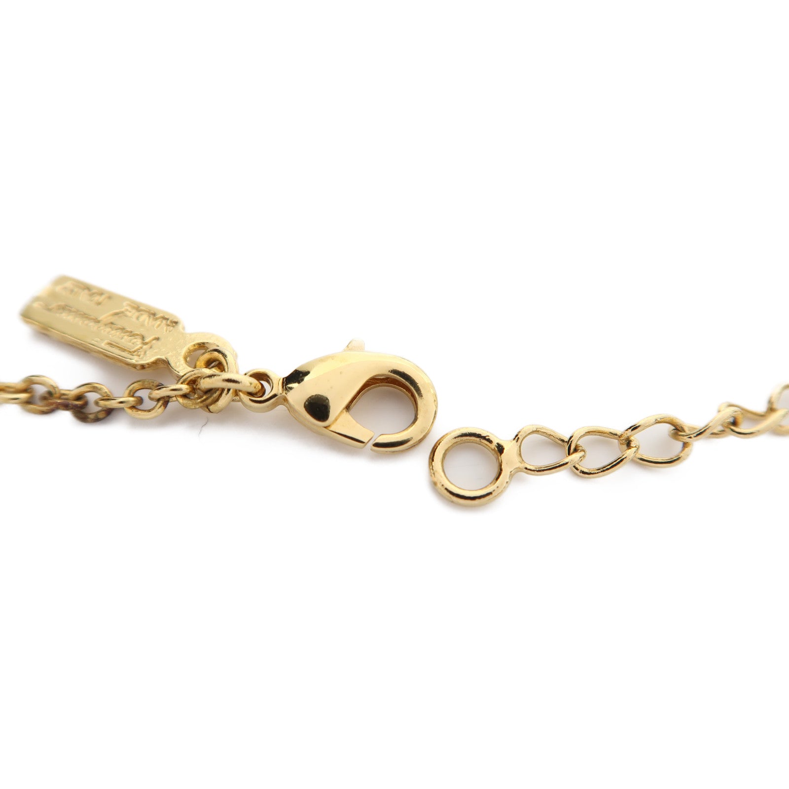 Salvatore Ferragamo 金屬Necklace項鍊金色/粉紅色