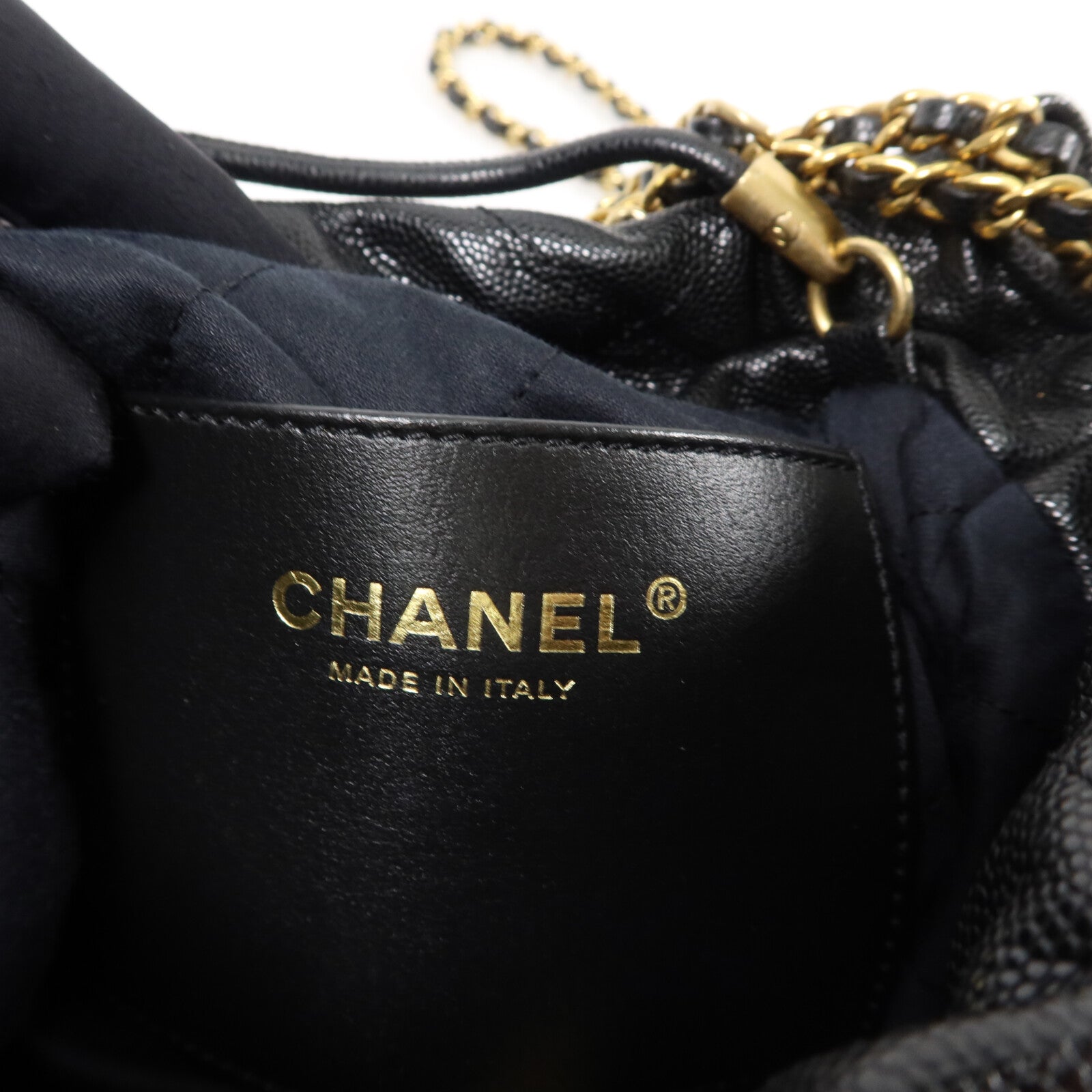 CHANEL 牛皮皮革Chanel 22 Mini鏈帶肩背袋