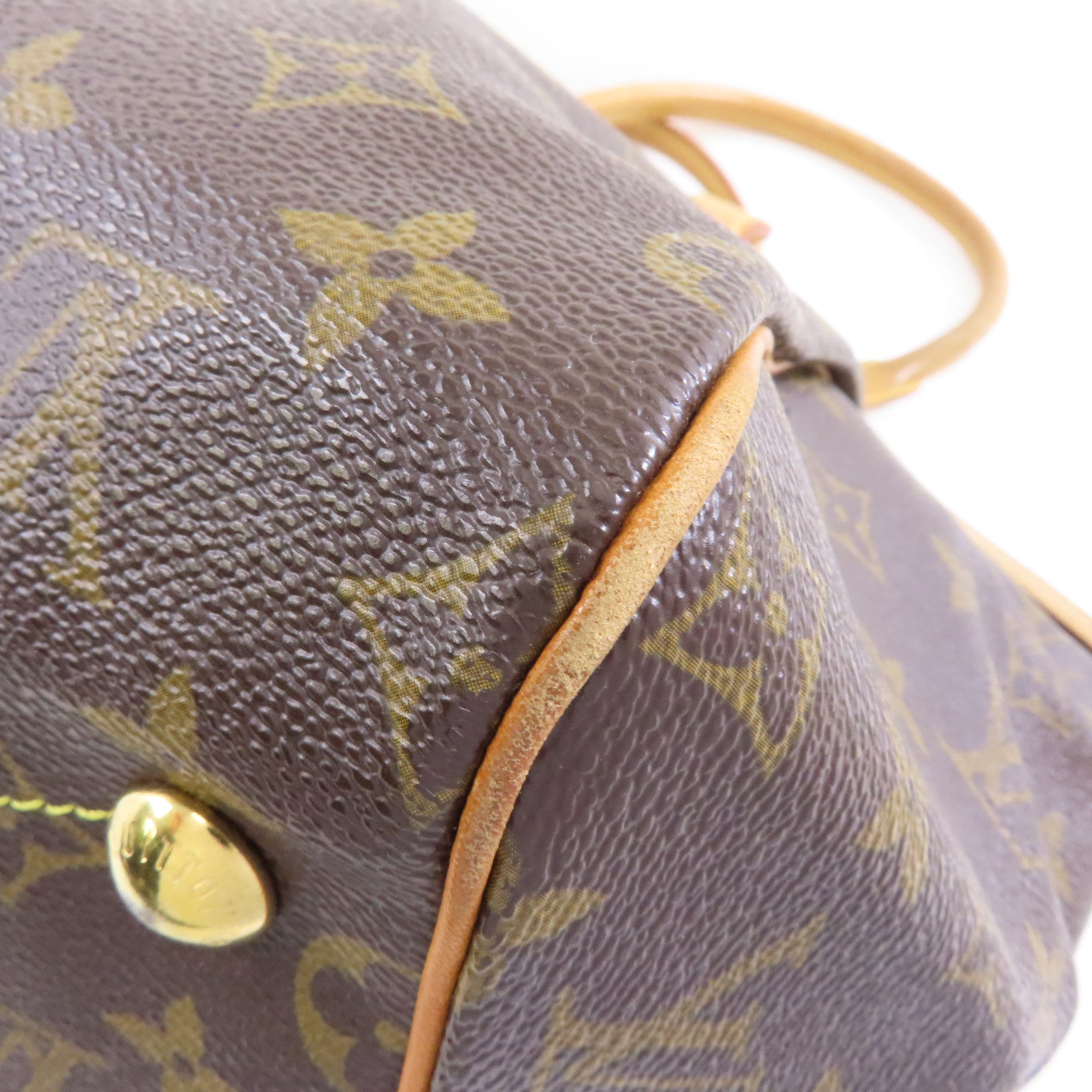 LOUIS VUITTON 【激減優惠】Monogram Tivoli GM金扣肩背袋啡色