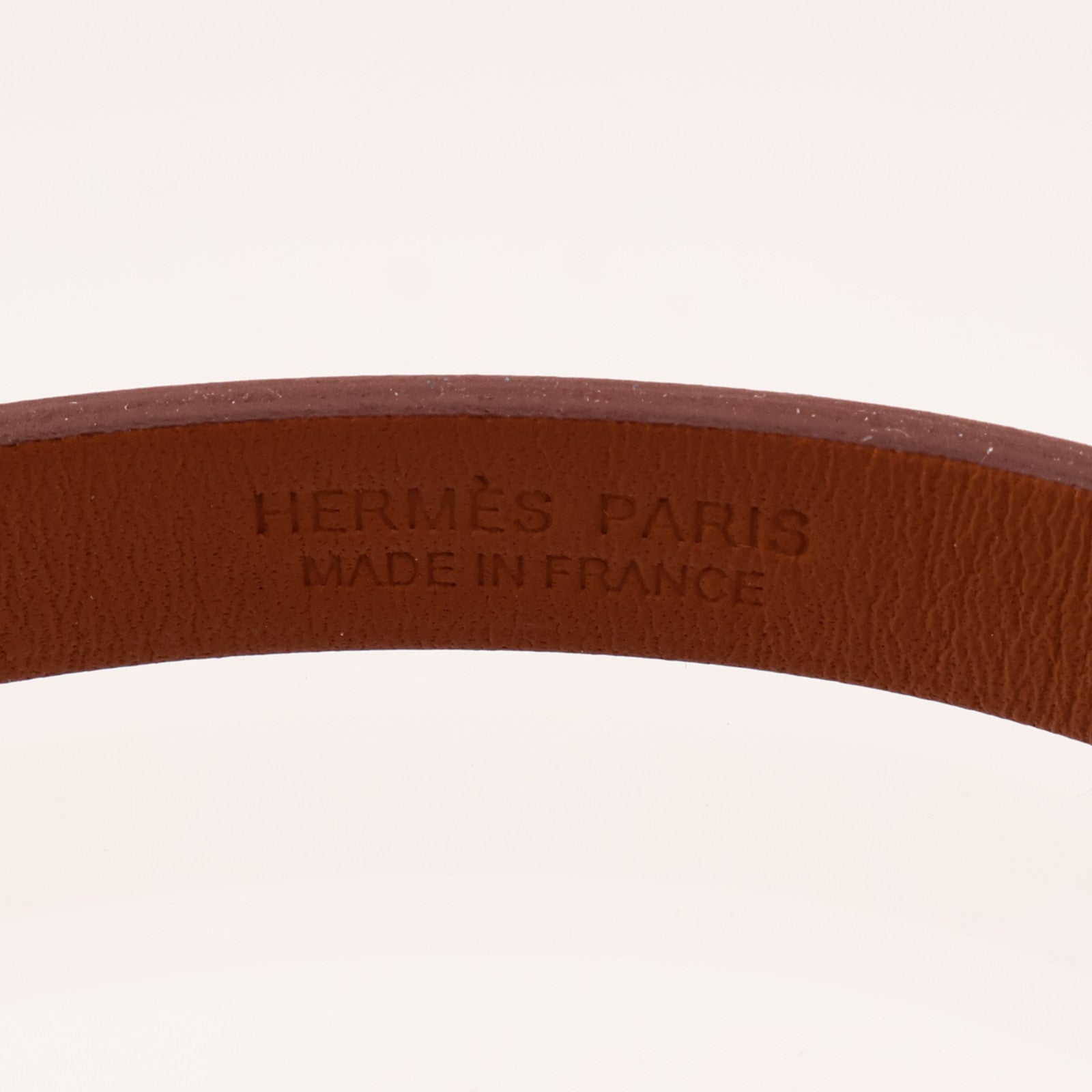 HERMES 【激減優惠】Swift皮革Kelly Double Tour金扣手鐲Gold