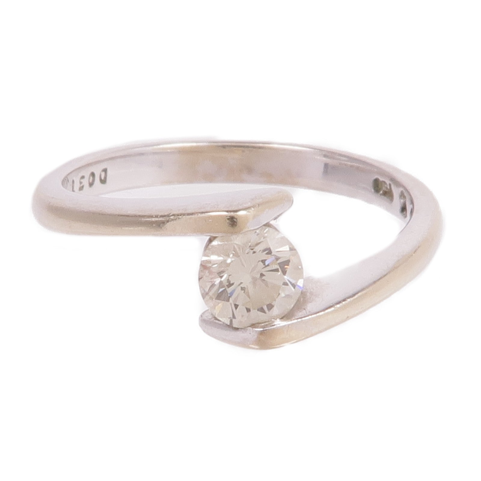 JEWELRY 【激減優惠】18K白金Diamond Ring鑽石戒指US#5
