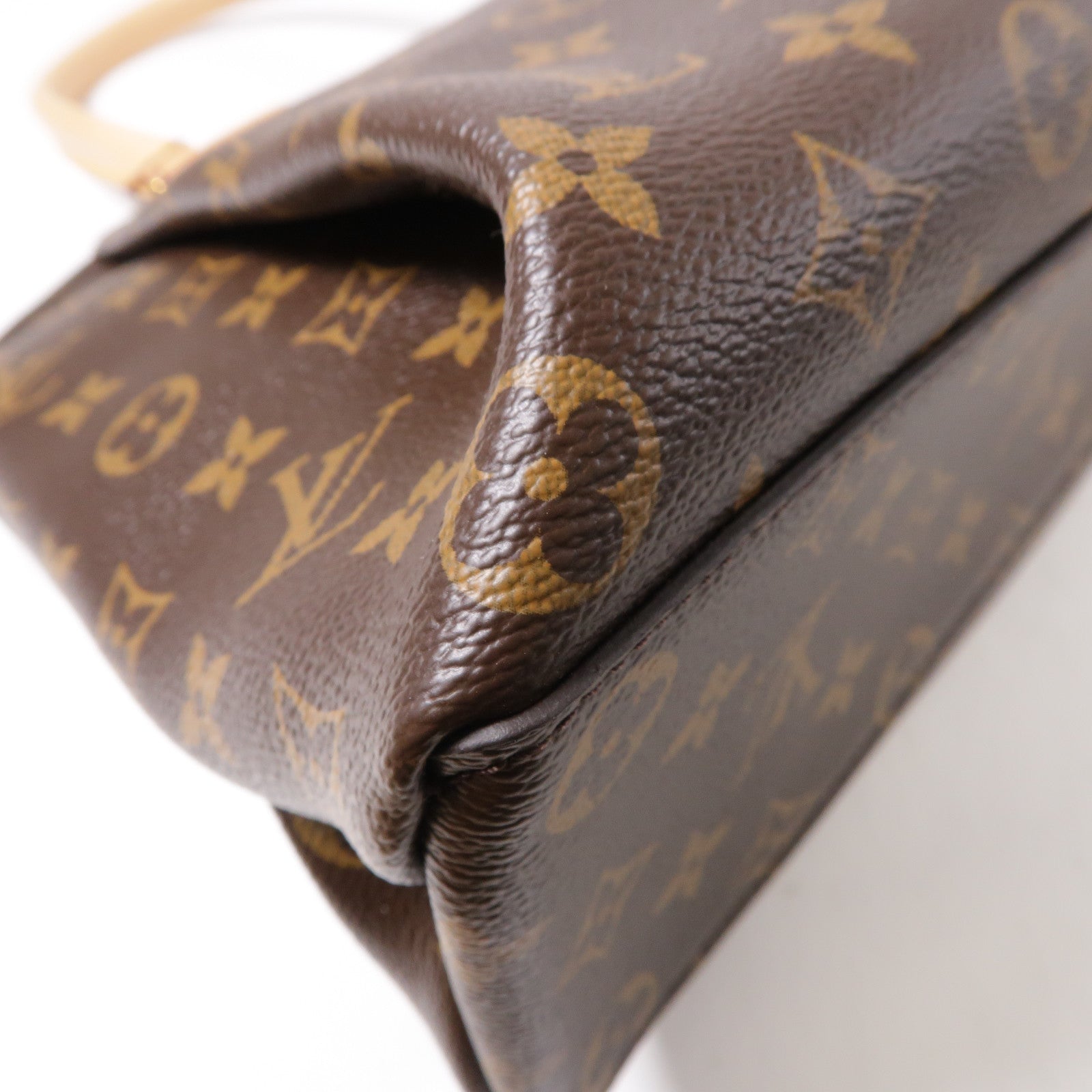 LOUIS VUITTON Monogram Rivory MM金扣手挽肩背兩用袋啡色