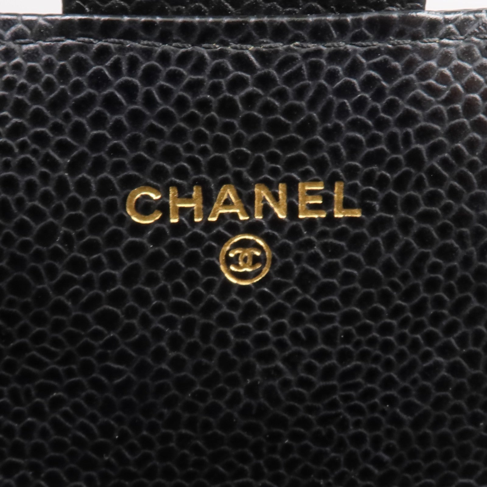CHANEL 牛皮皮革Long Wallet金扣長錢包