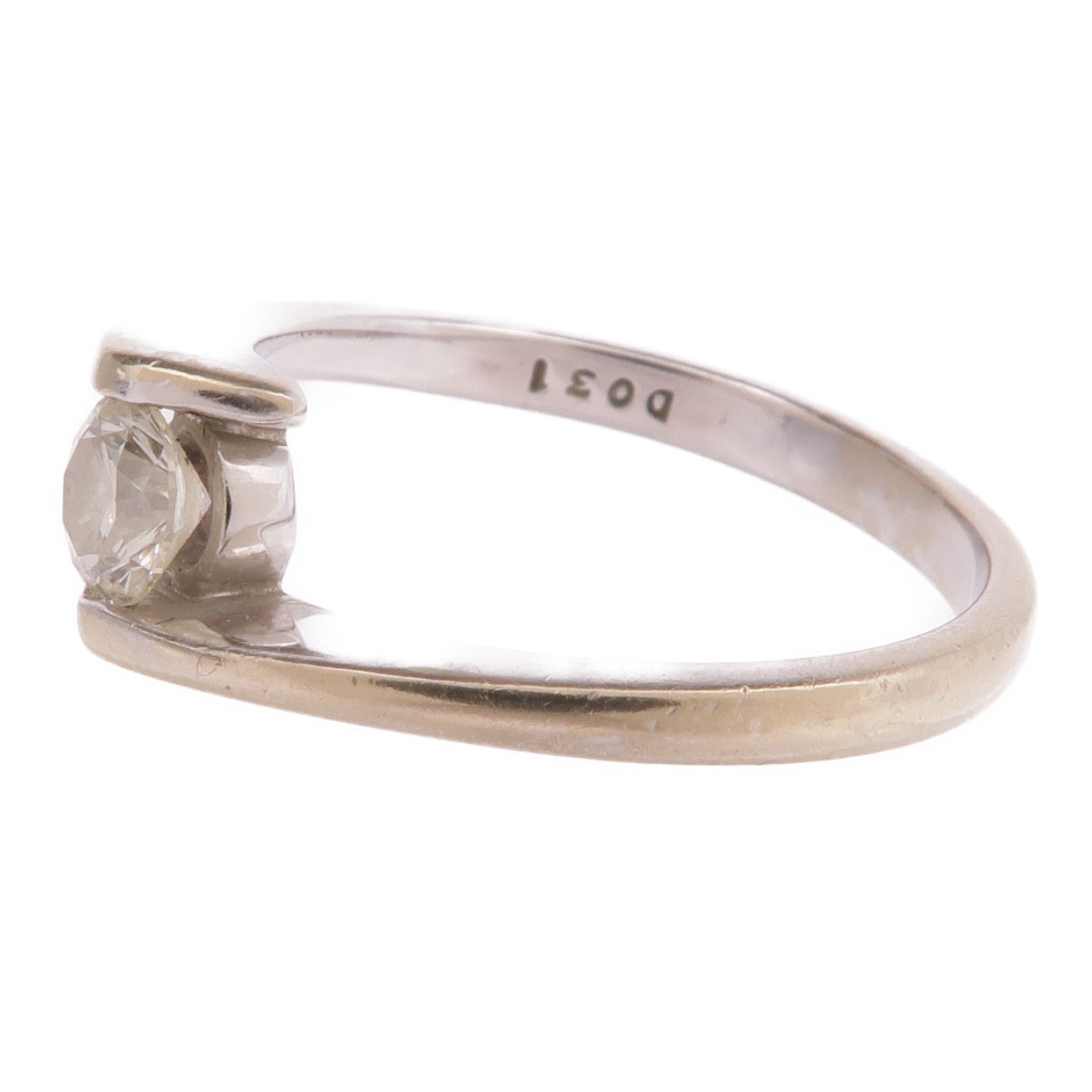 JEWELRY 【激減優惠】18K白金Diamond Ring鑽石戒指US#5