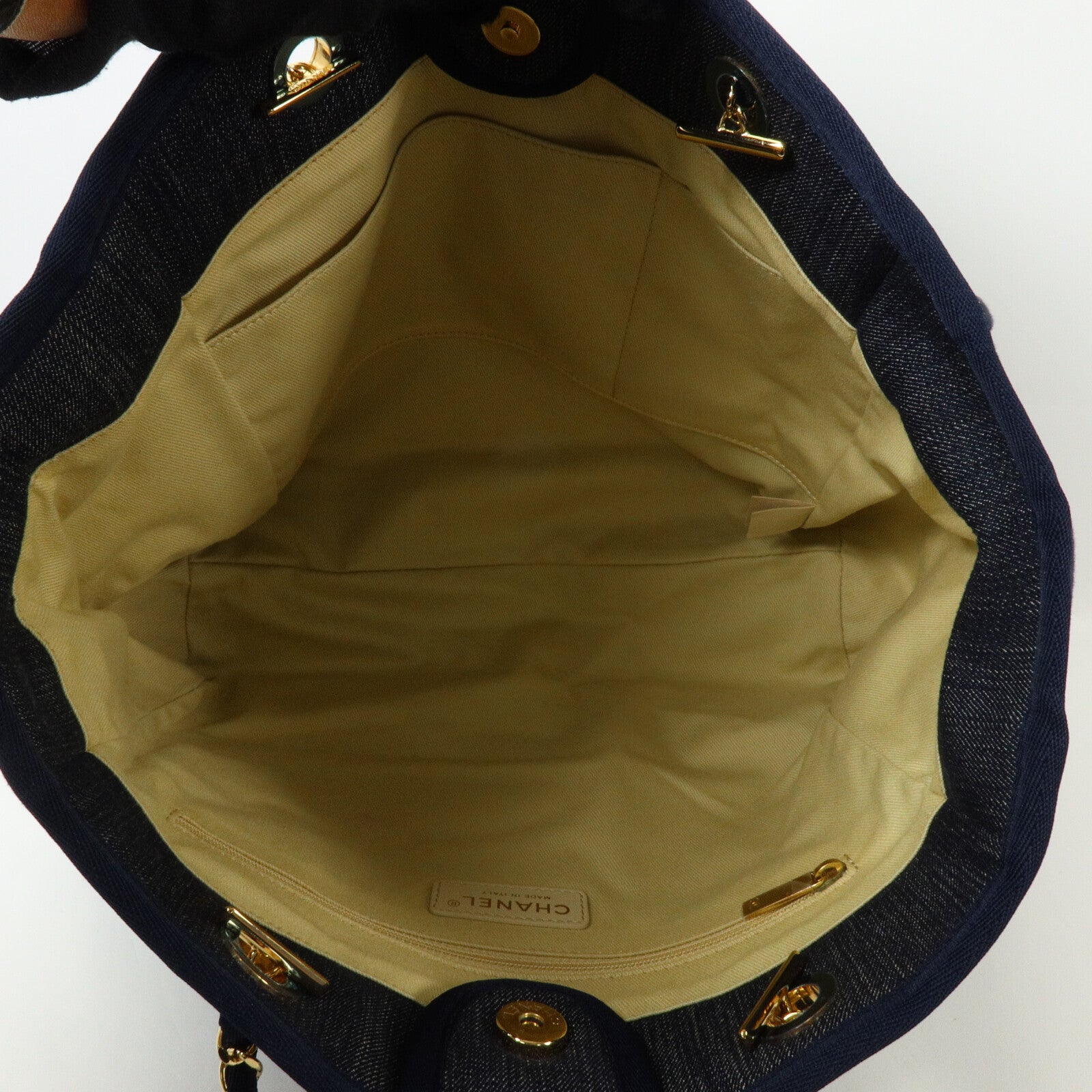 CHANEL 帆布Deauville Tote手挽袋